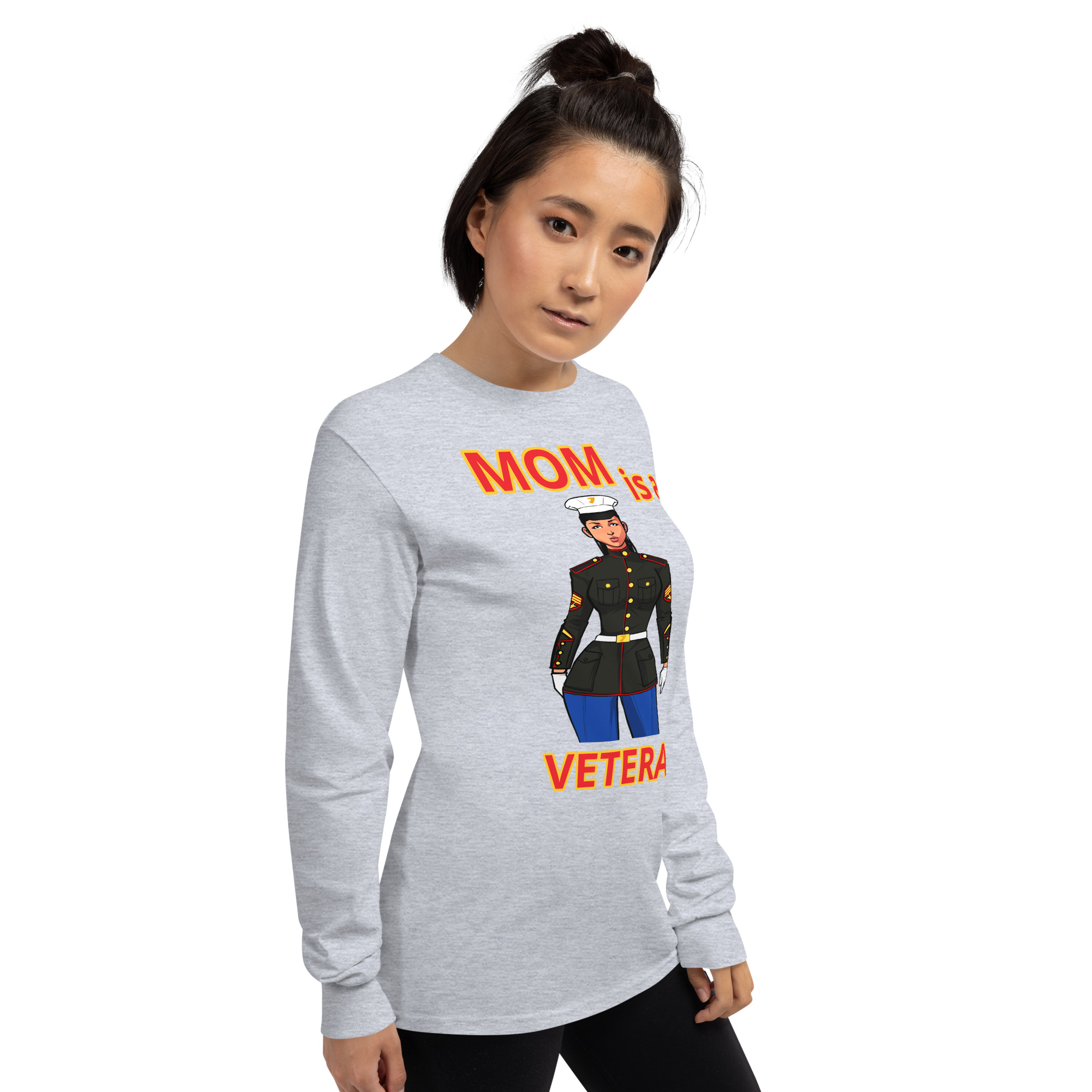 MOM IS A VETERAN TOO FIFE Long Sleeve Shirt - Image 12