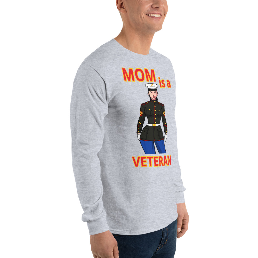 MOM IS A VETERAN TOO FIFE Long Sleeve Shirt - Image 12