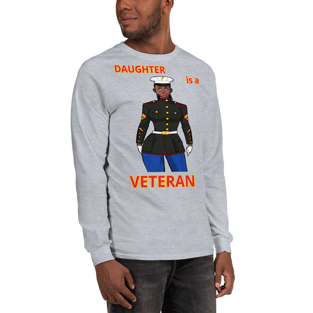 DAUGHTER IS A VETERAN TOO FIFE Long Sleeve Shirt - Image 12