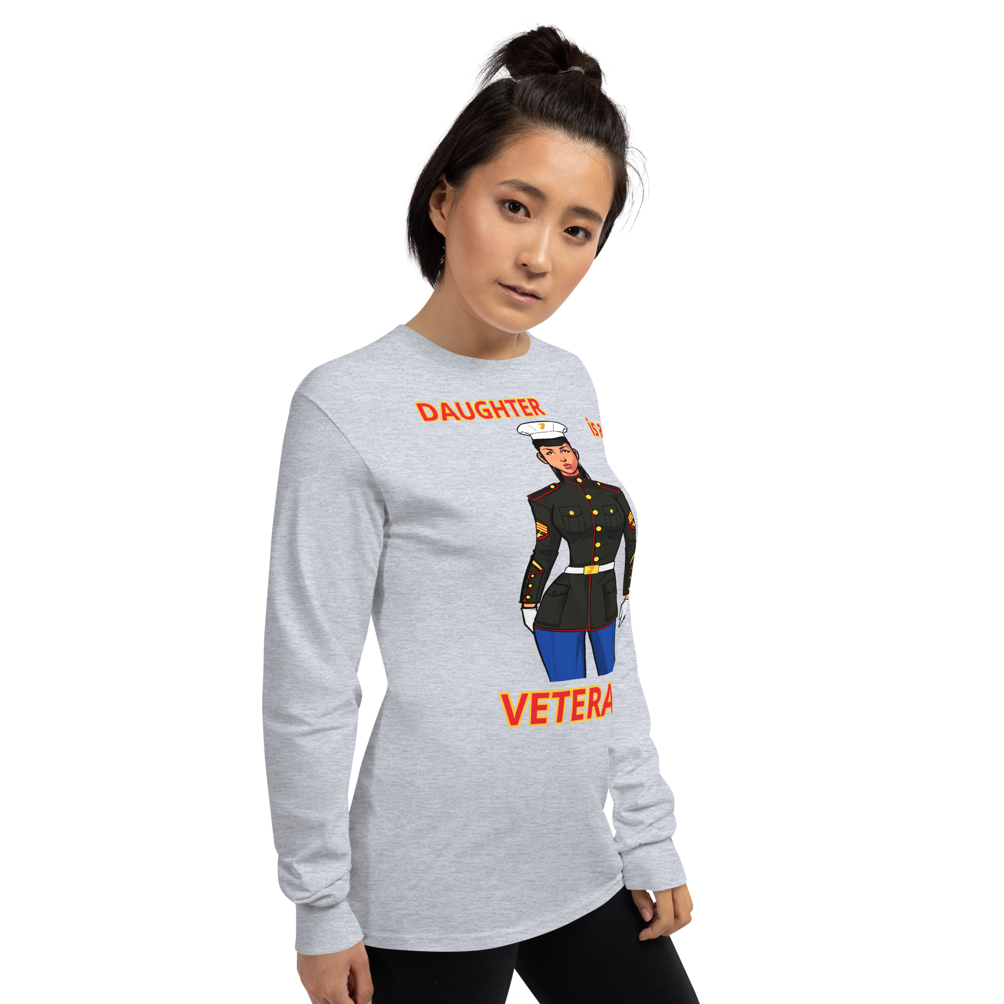 DAUGHTER IS A VETERAN TOO FIFE Long Sleeve Shirt - Image 12