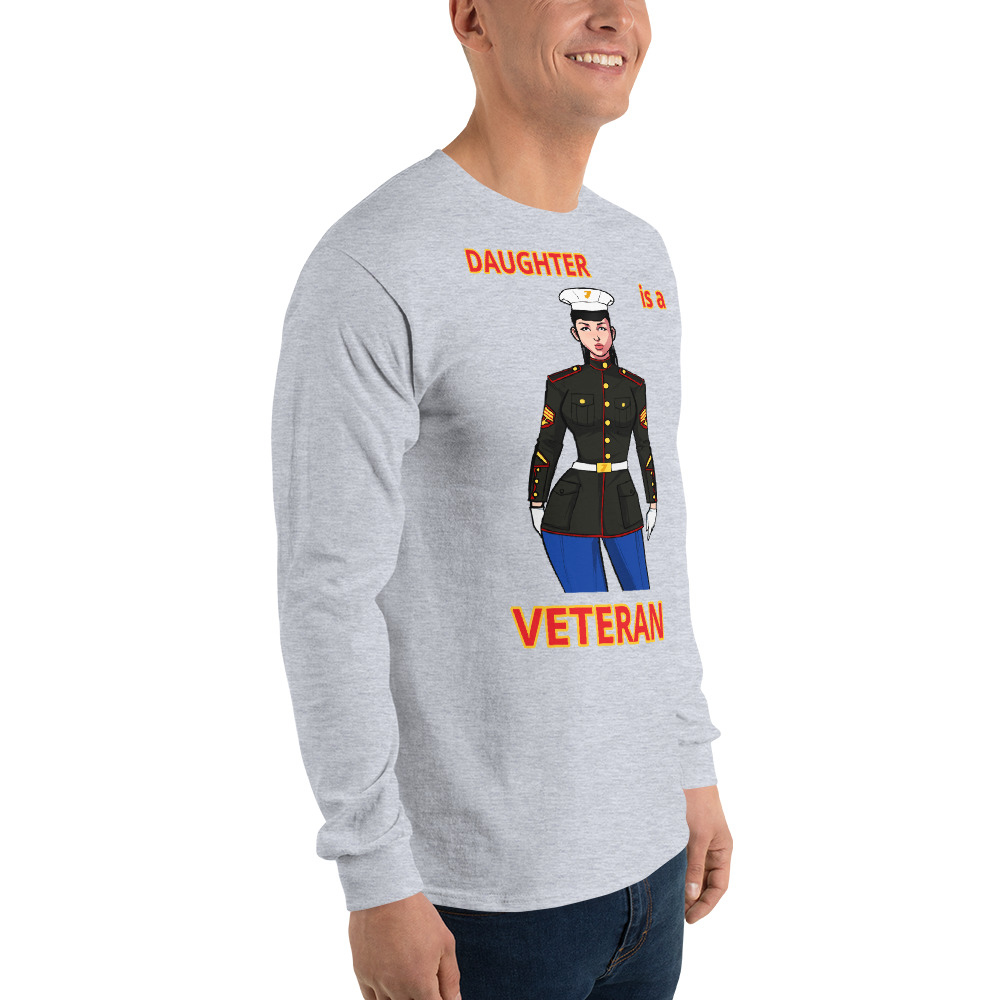 DAUGHTER IS A VETERAN TOO FIFE Long Sleeve Shirt - Image 12