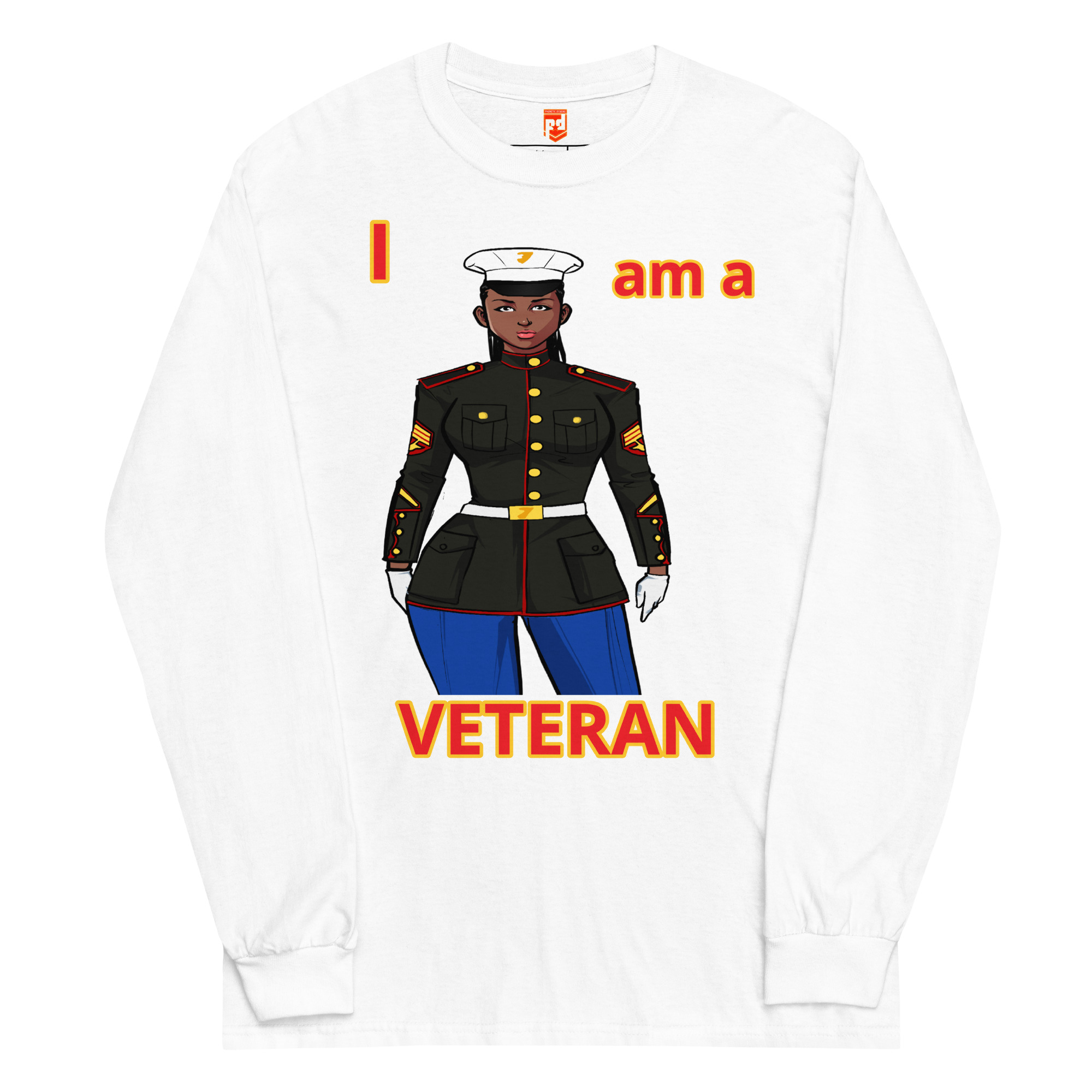 I AM A VETERAN TOO FIFE Long Sleeve Shirt - Image 5