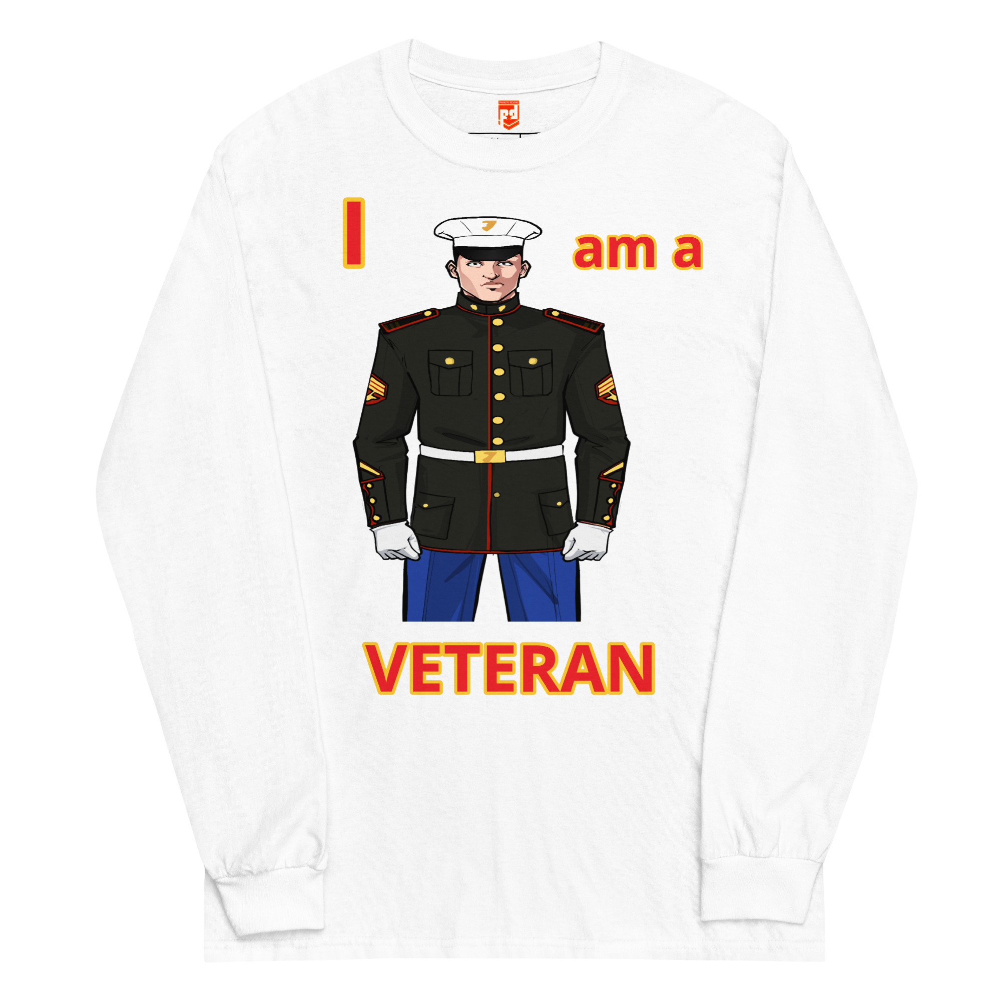 I AM A VETERAN TOO FIFE Long Sleeve Shirt - Image 5