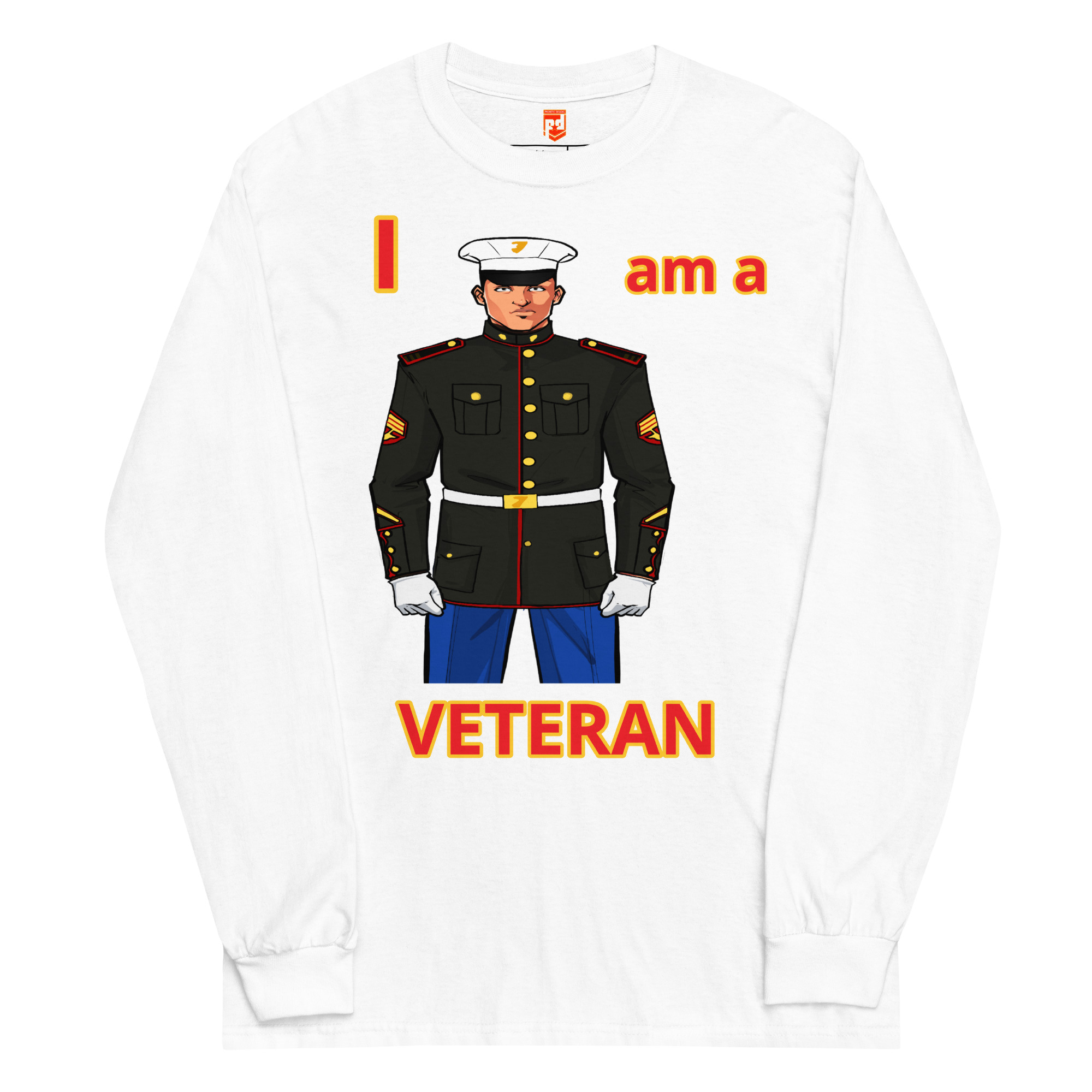 I AM A VETERAN TOO FIFE Long Sleeve Shirt - Image 5