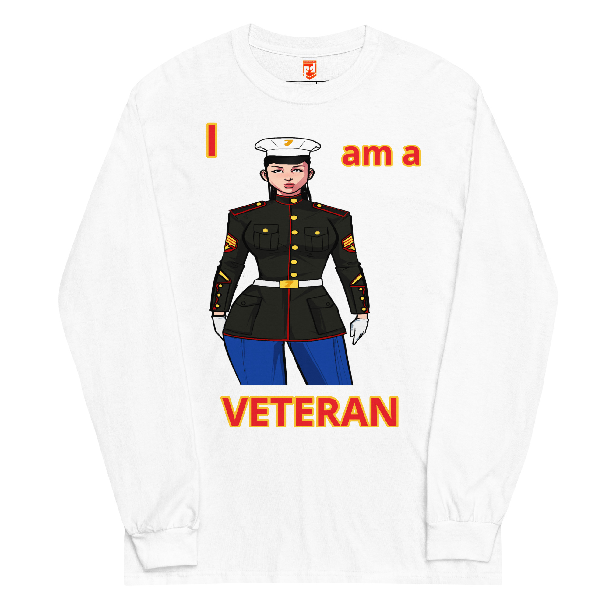 I AM A VETERAN TOO FIFE Long Sleeve Shirt - Image 5