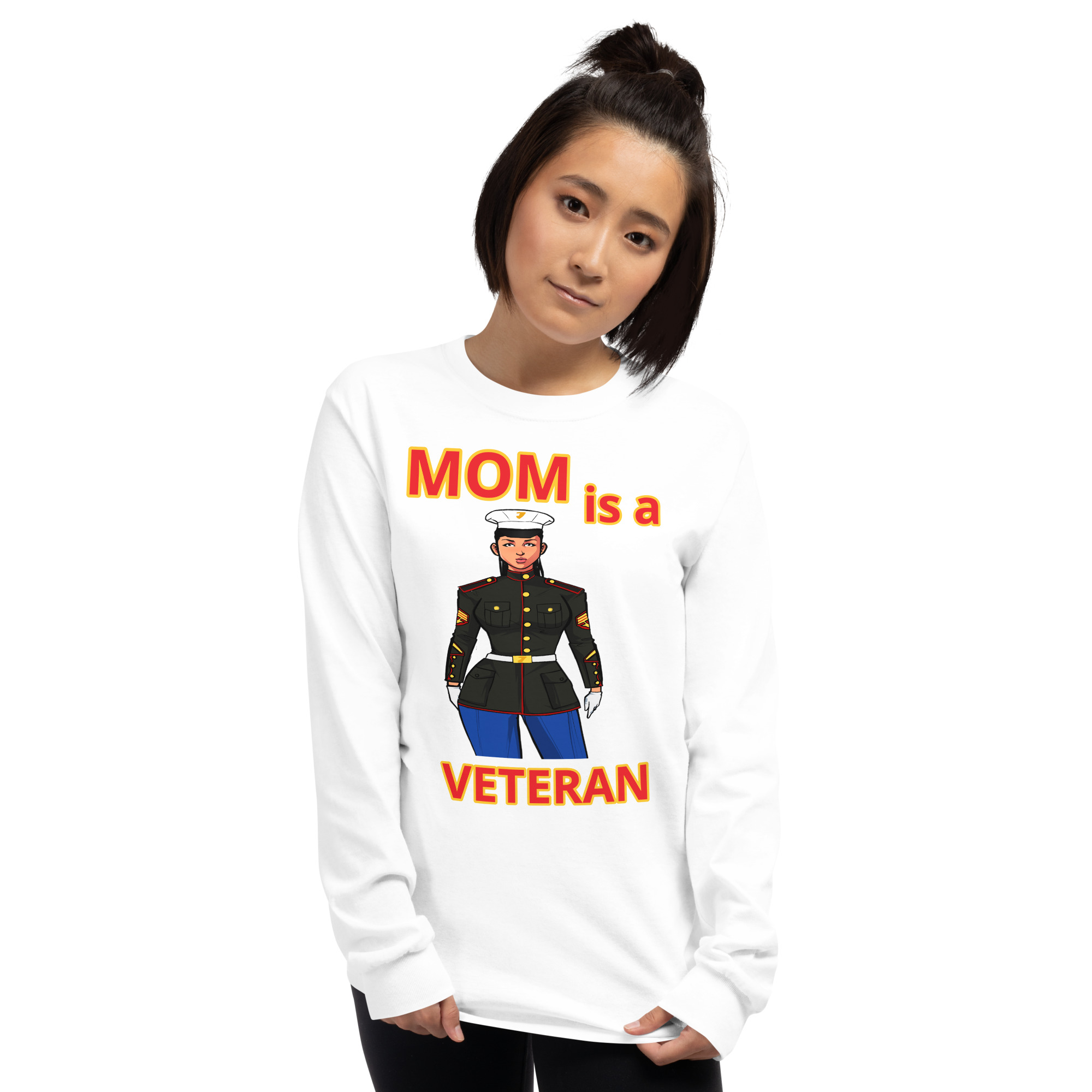 MOM IS A VETERAN TOO FIFE Long Sleeve Shirt - Image 13