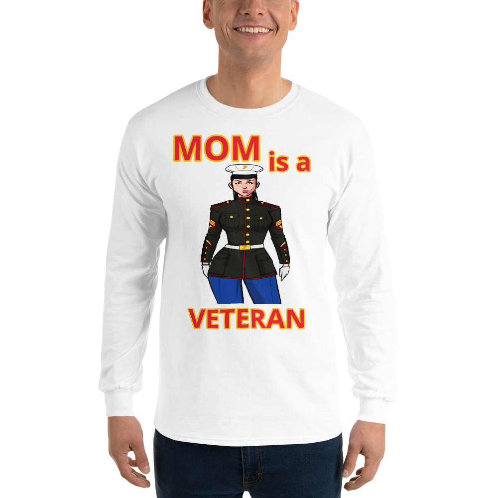 MOM IS A VETERAN TOO FIFE Long Sleeve Shirt - Image 13