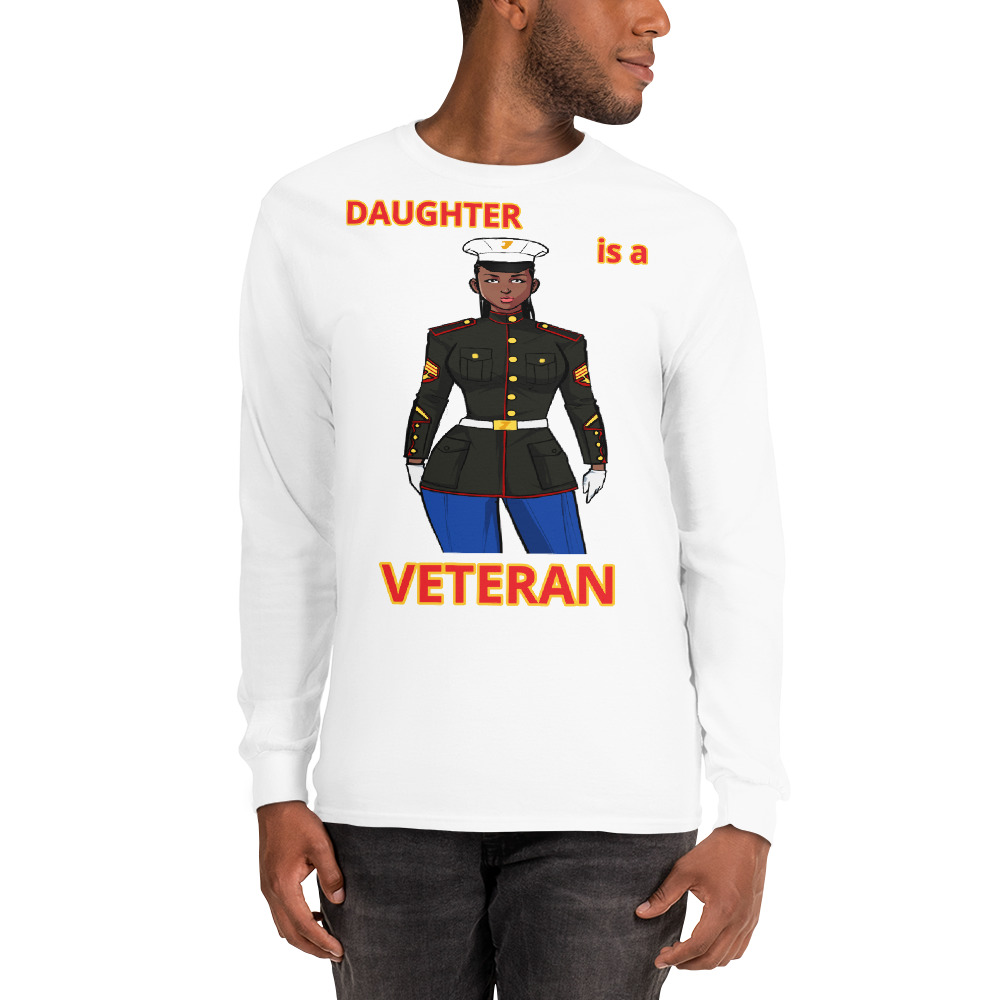 DAUGHTER IS A VETERAN TOO FIFE Long Sleeve Shirt - Image 13