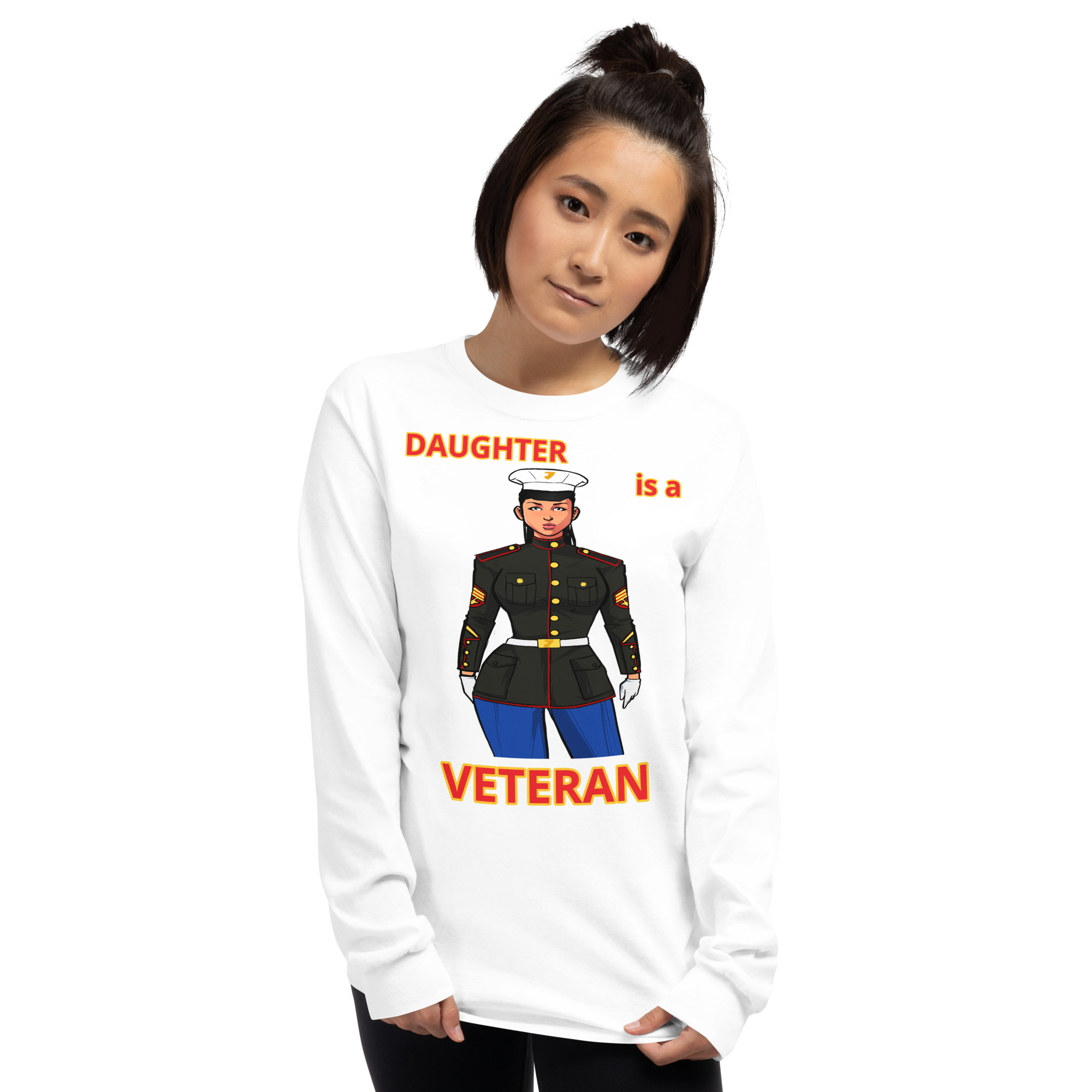 DAUGHTER IS A VETERAN TOO FIFE Long Sleeve Shirt - Image 13