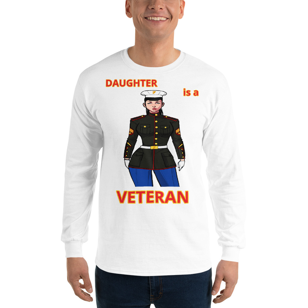 DAUGHTER IS A VETERAN TOO FIFE Long Sleeve Shirt - Image 13