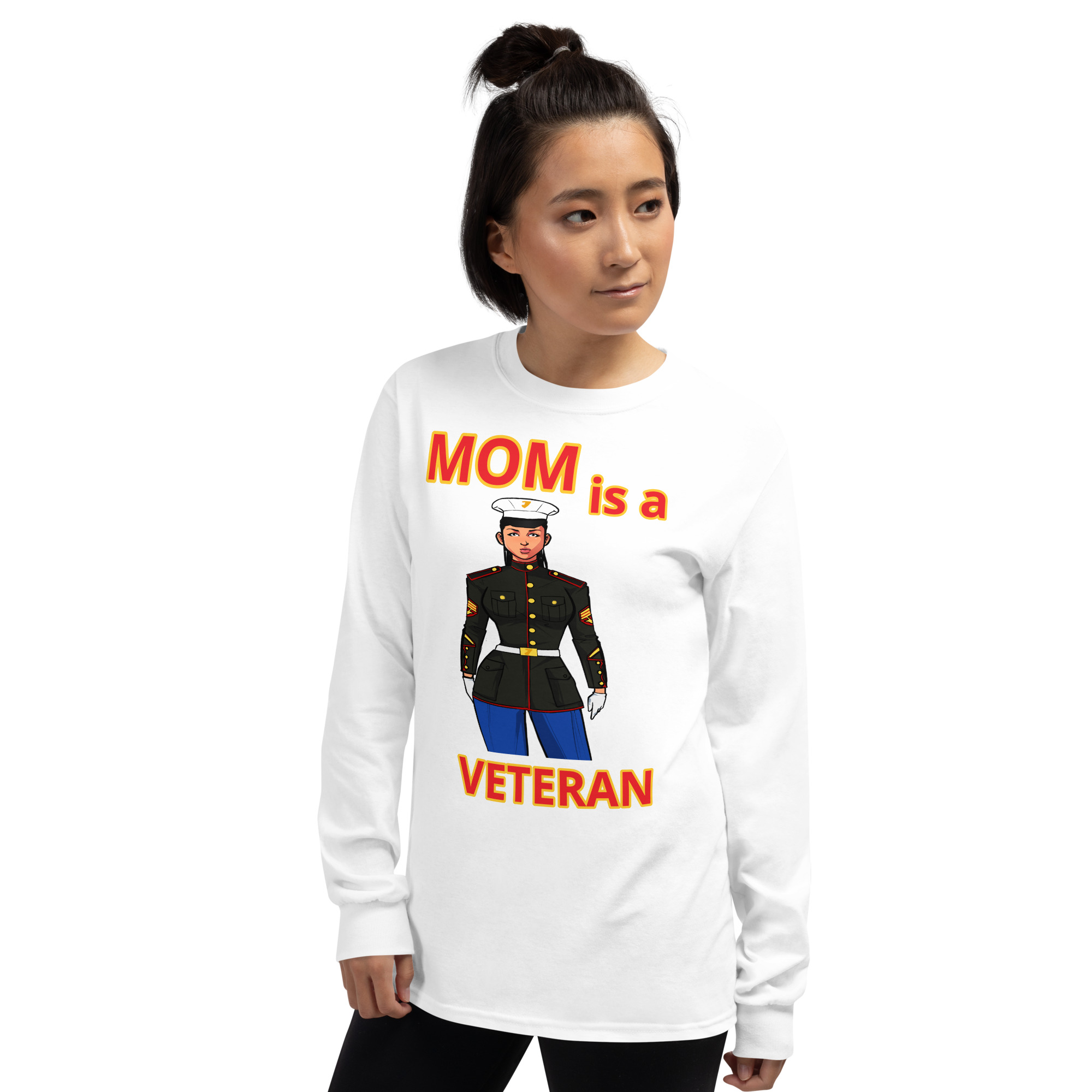 MOM IS A VETERAN TOO FIFE Long Sleeve Shirt - Image 14