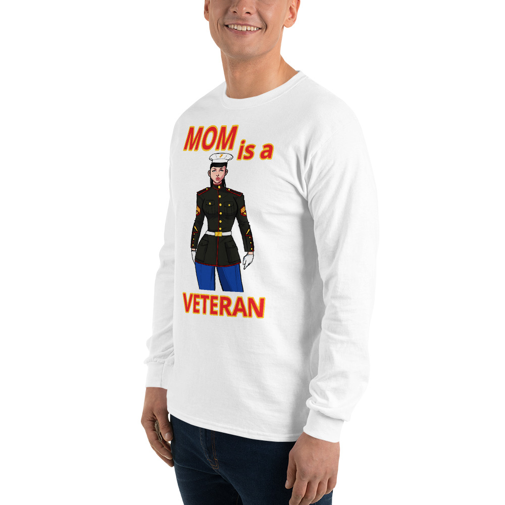 MOM IS A VETERAN TOO FIFE Long Sleeve Shirt - Image 17