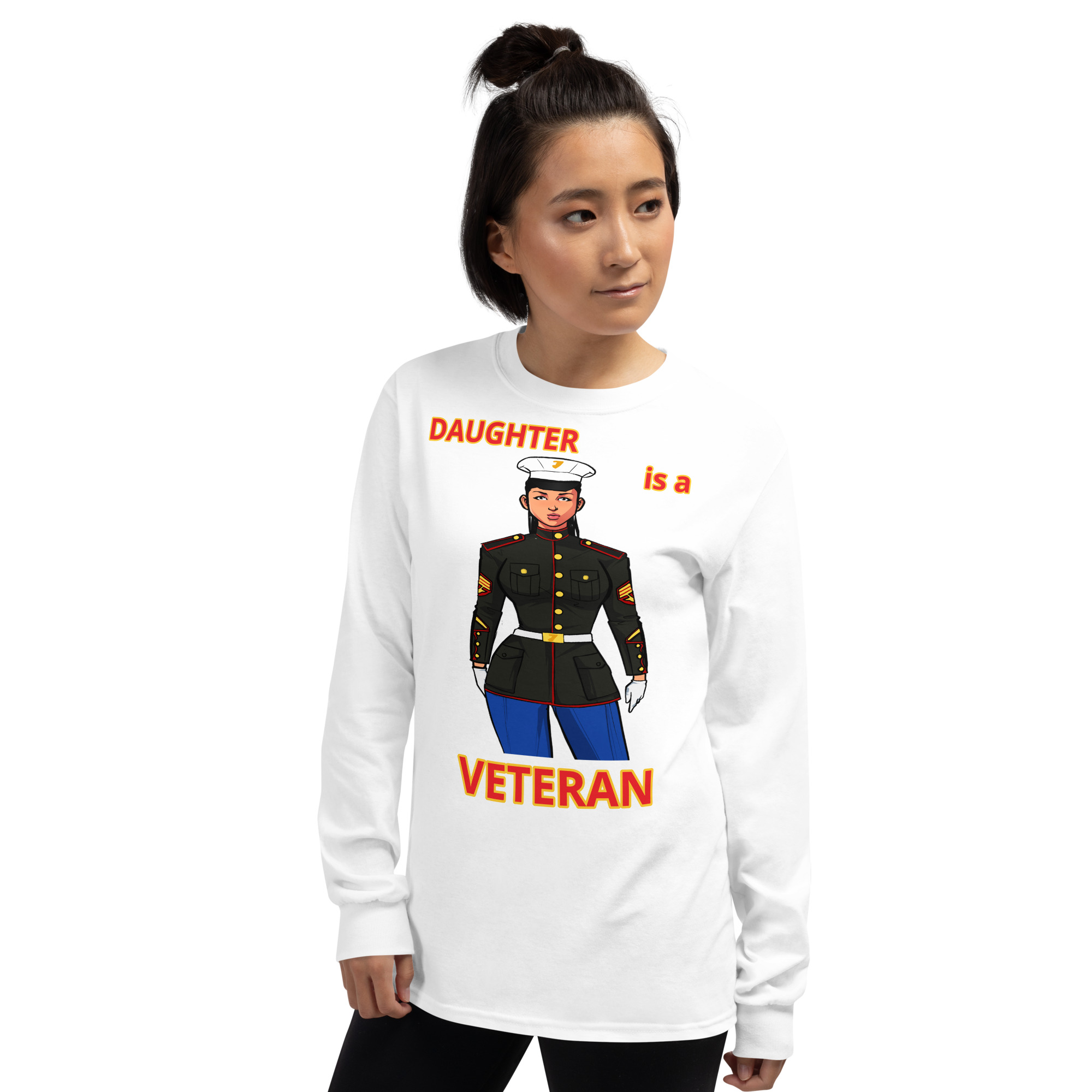 DAUGHTER IS A VETERAN TOO FIFE Long Sleeve Shirt - Image 14