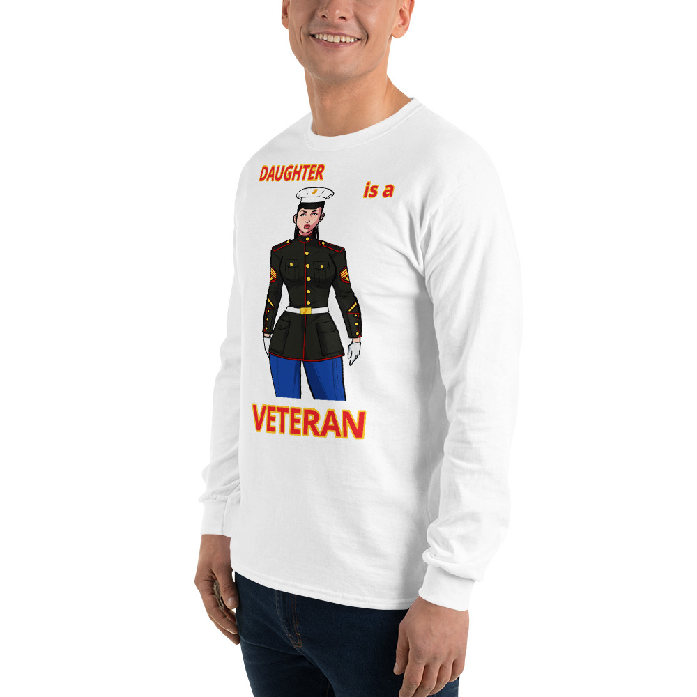DAUGHTER IS A VETERAN TOO FIFE Long Sleeve Shirt - Image 17