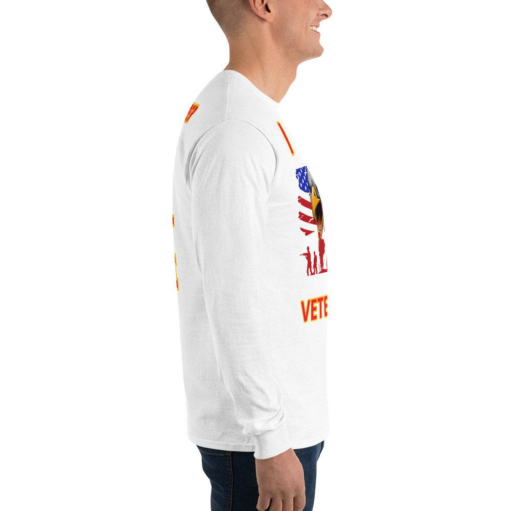 I SUPPORT VETERANS TOO FIFE Long Sleeve Shirt - Image 15