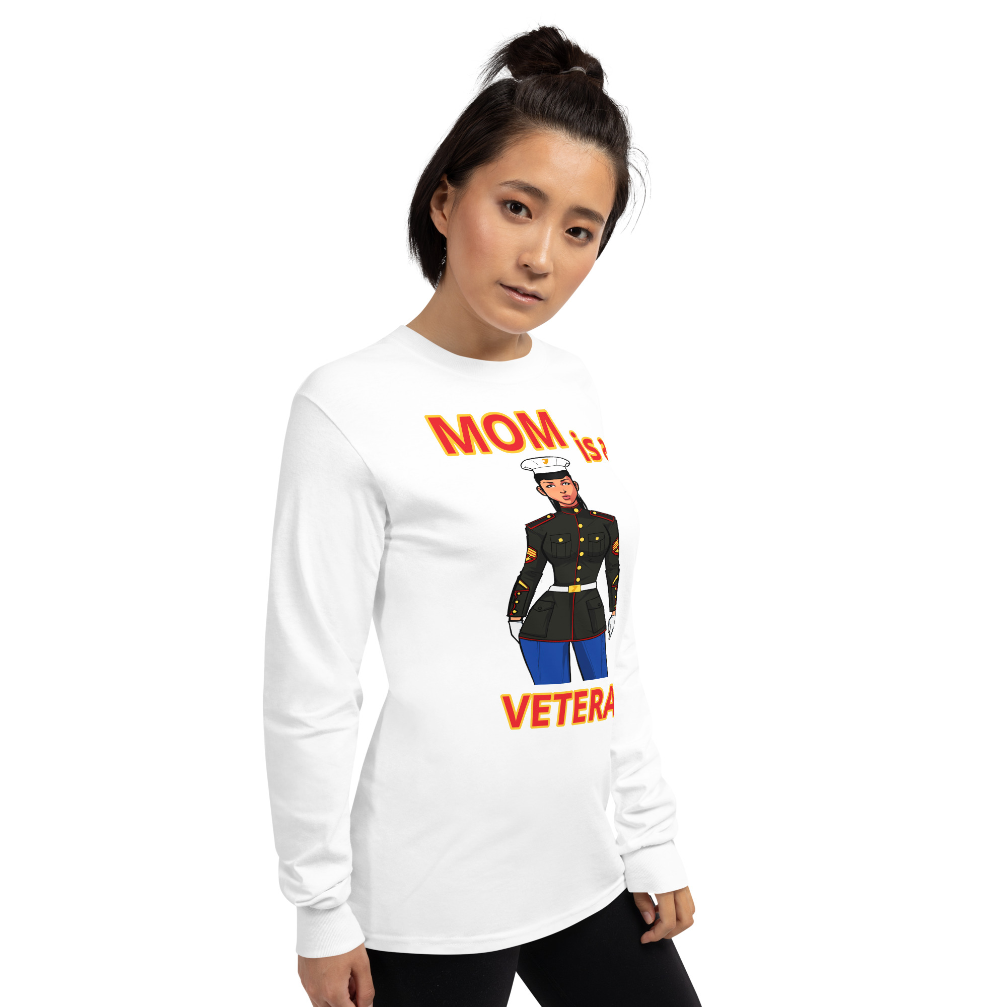 MOM IS A VETERAN TOO FIFE Long Sleeve Shirt - Image 18