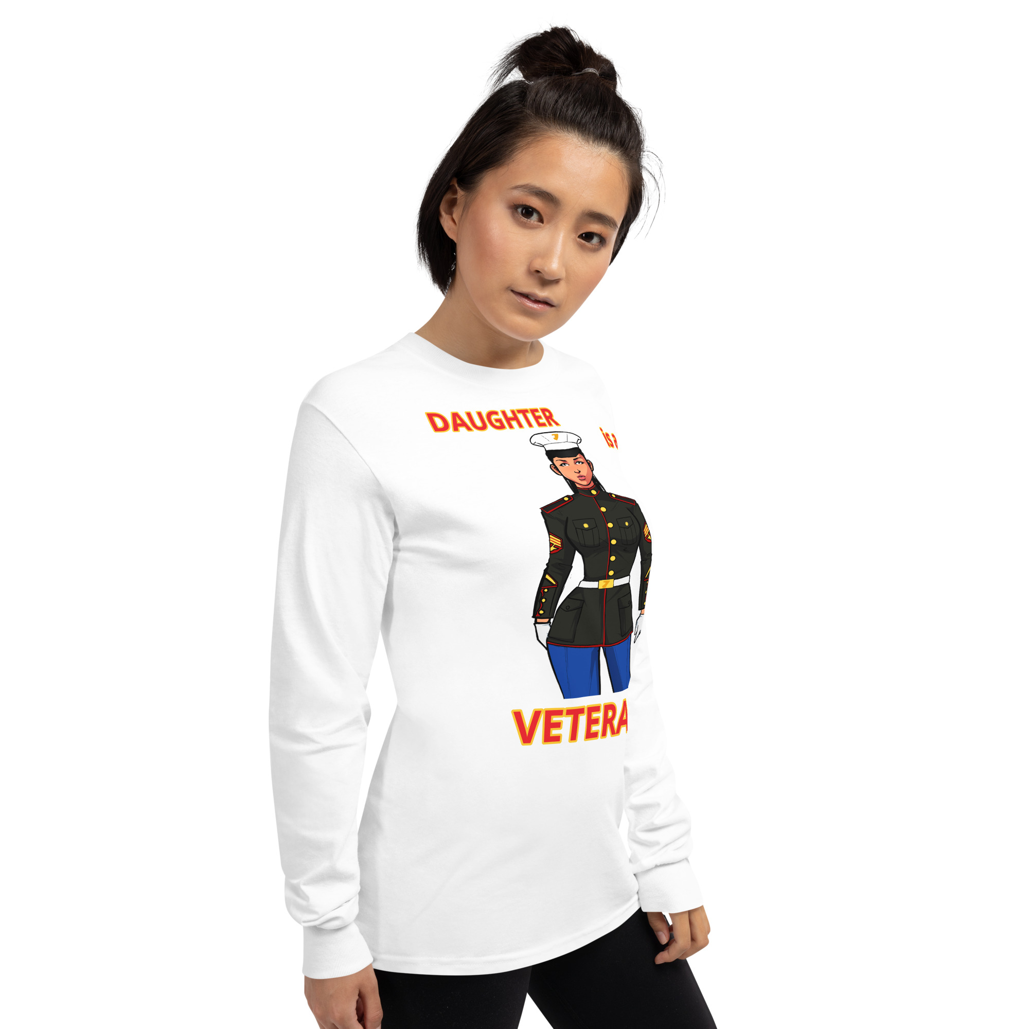 DAUGHTER IS A VETERAN TOO FIFE Long Sleeve Shirt - Image 18