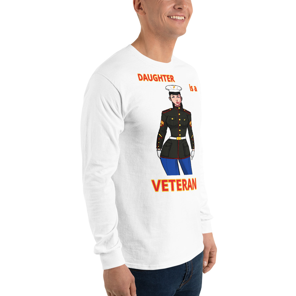 DAUGHTER IS A VETERAN TOO FIFE Long Sleeve Shirt - Image 18