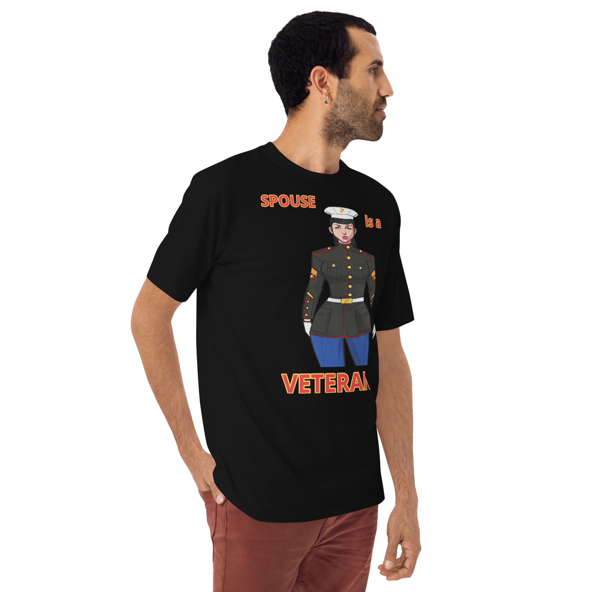 SPOUSE IS A VETERAN TOO FIFE Tee - Image 2