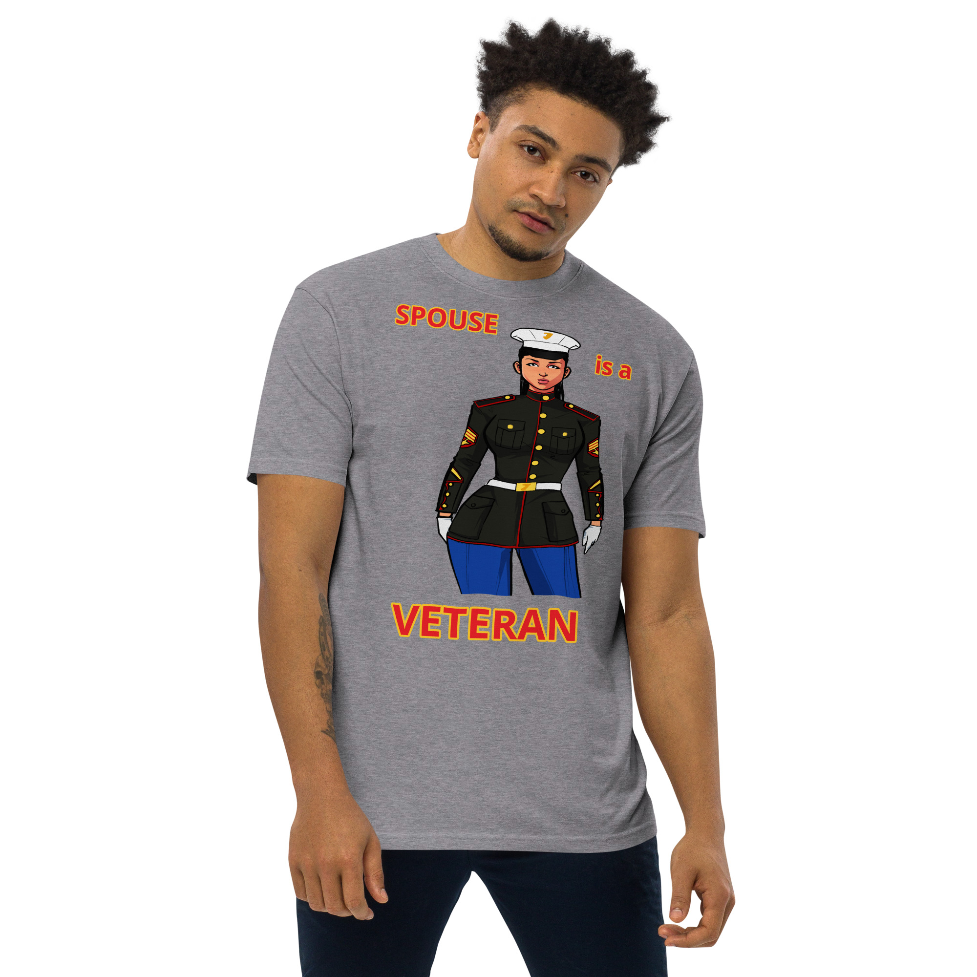 SPOUSE IS A VETERAN TOO FIFE Tee - Image 9