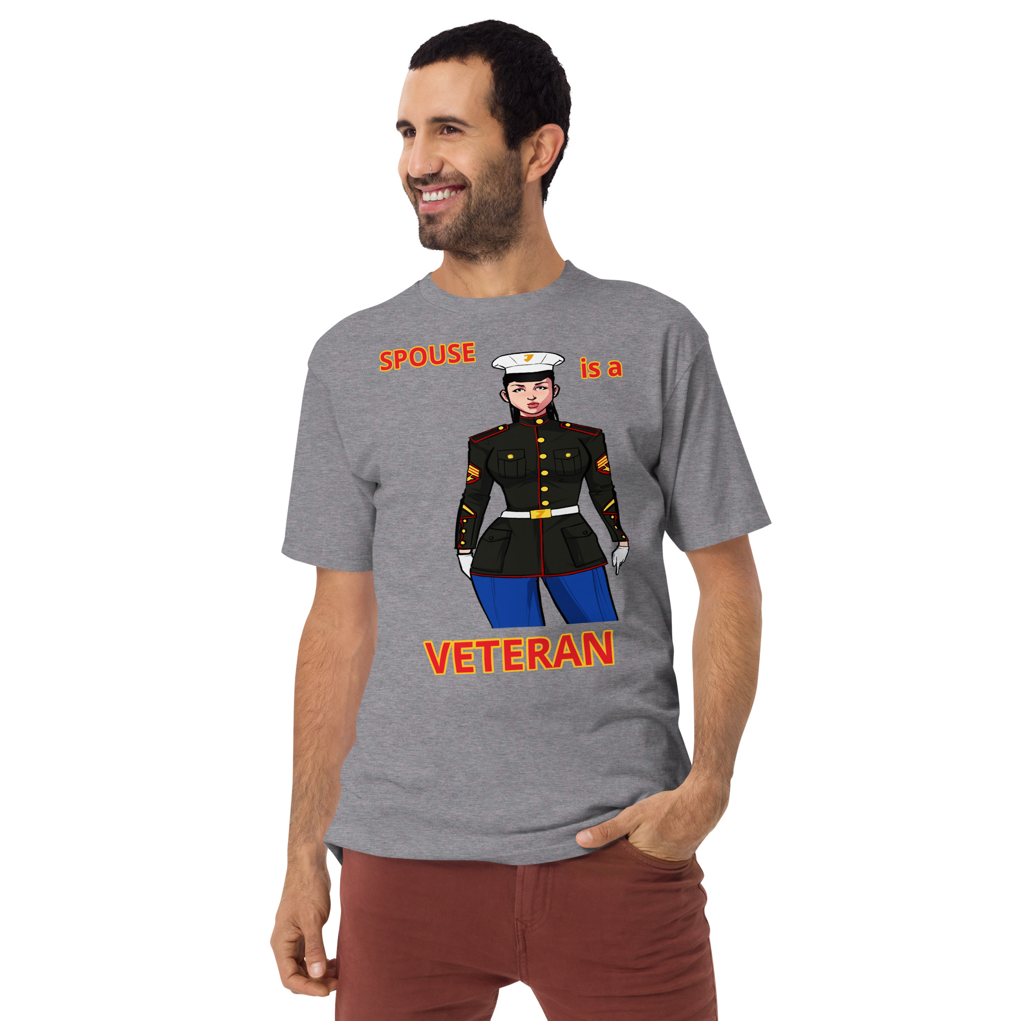 SPOUSE IS A VETERAN TOO FIFE Tee - Image 5