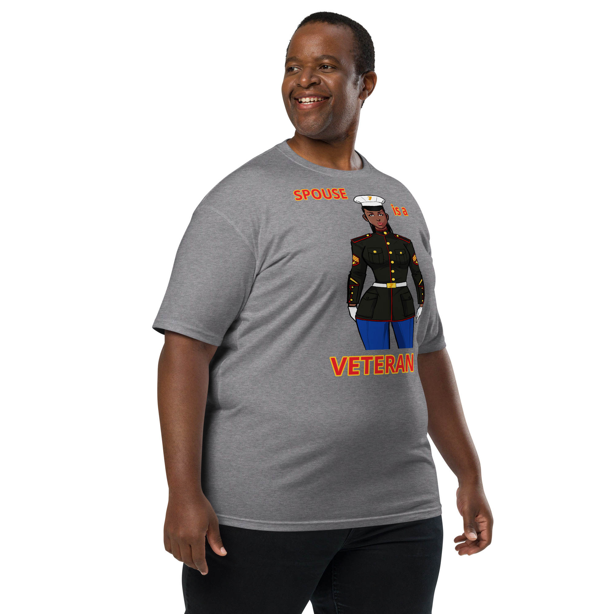 SPOUSE IS A VETERAN TOO FIFE Tee - Image 5