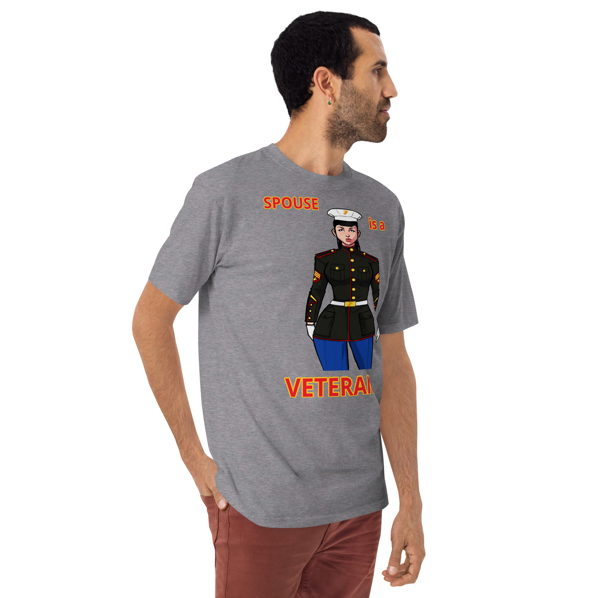 SPOUSE IS A VETERAN TOO FIFE Tee - Image 6