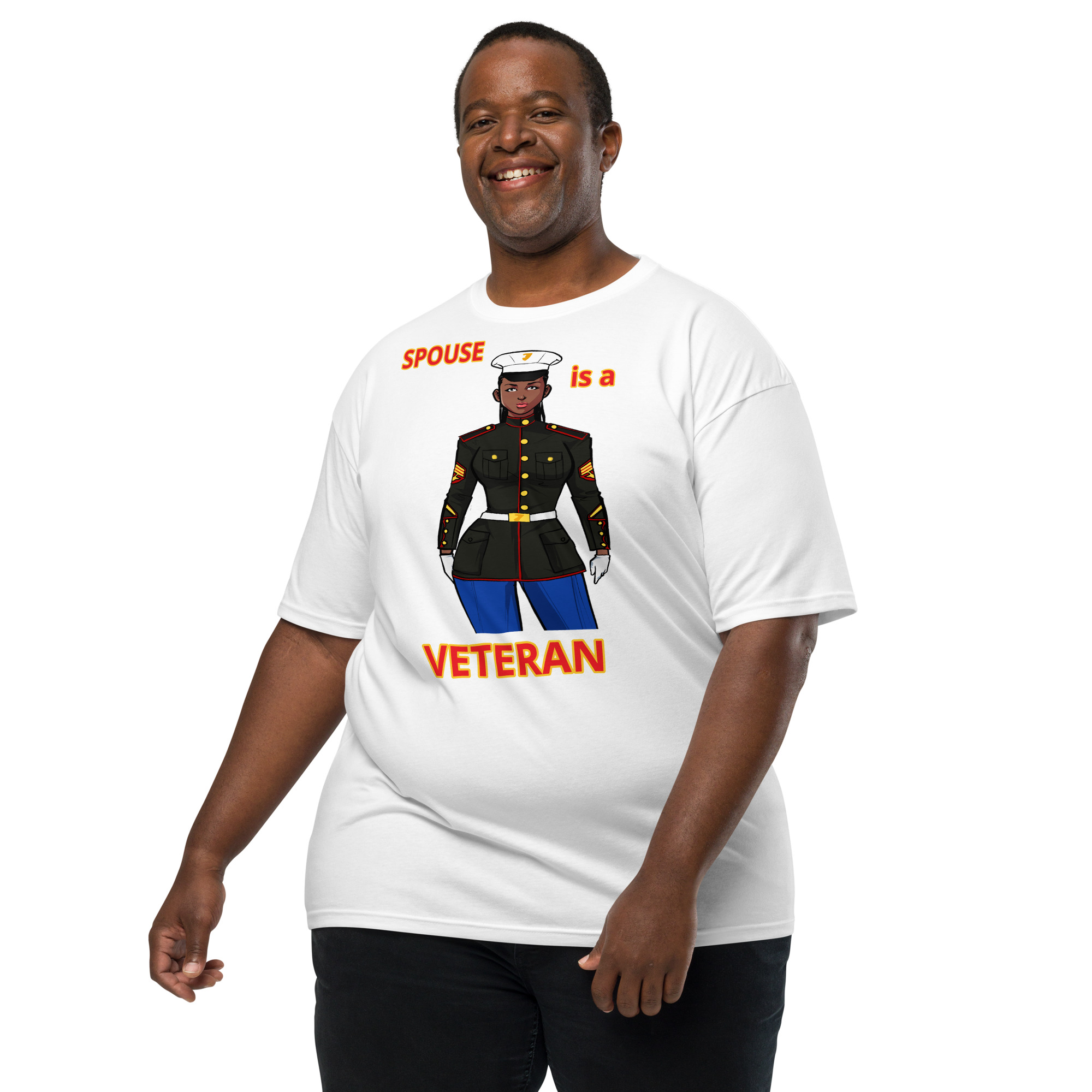 SPOUSE IS A VETERAN TOO FIFE Tee - Image 7