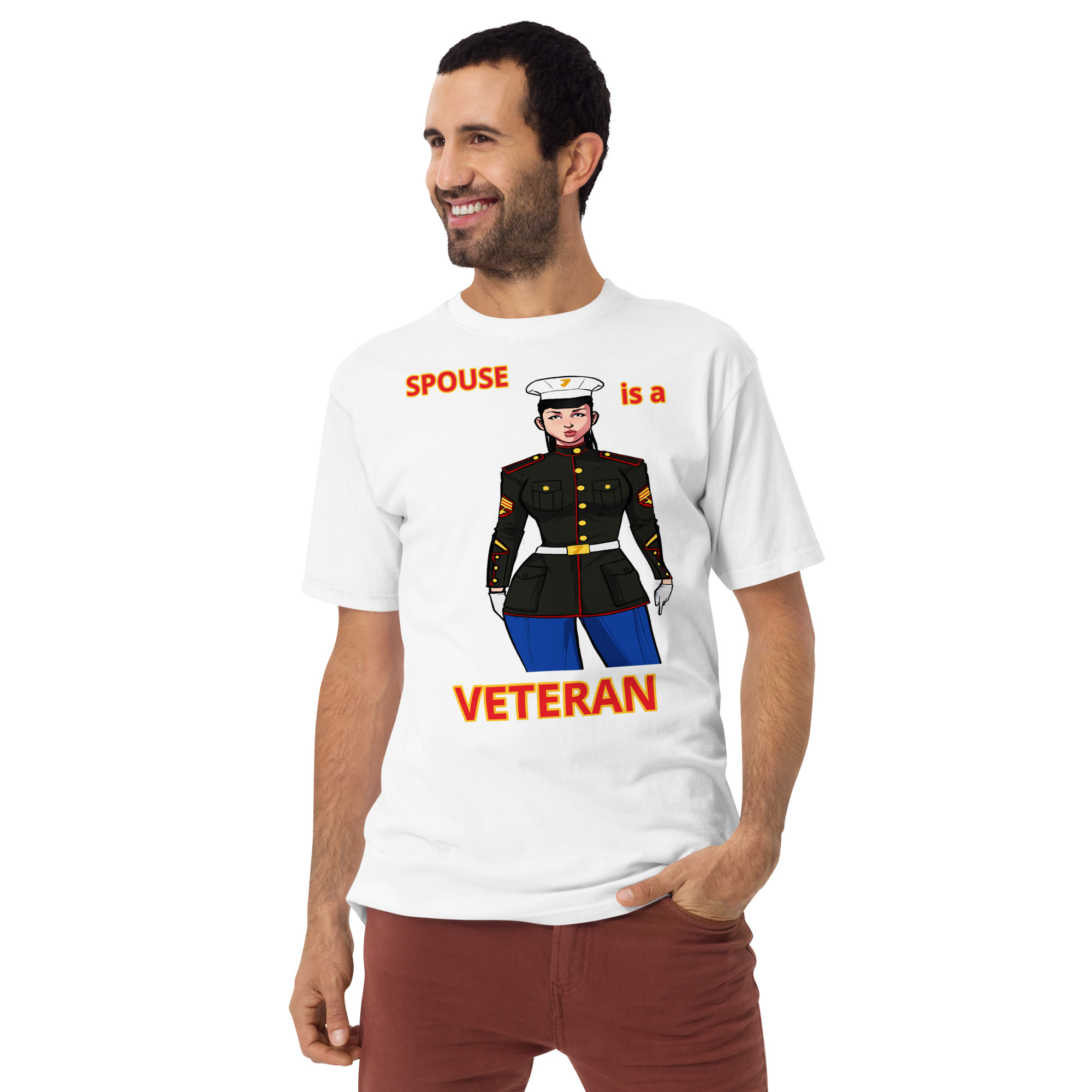 SPOUSE IS A VETERAN TOO FIFE Tee - Image 9