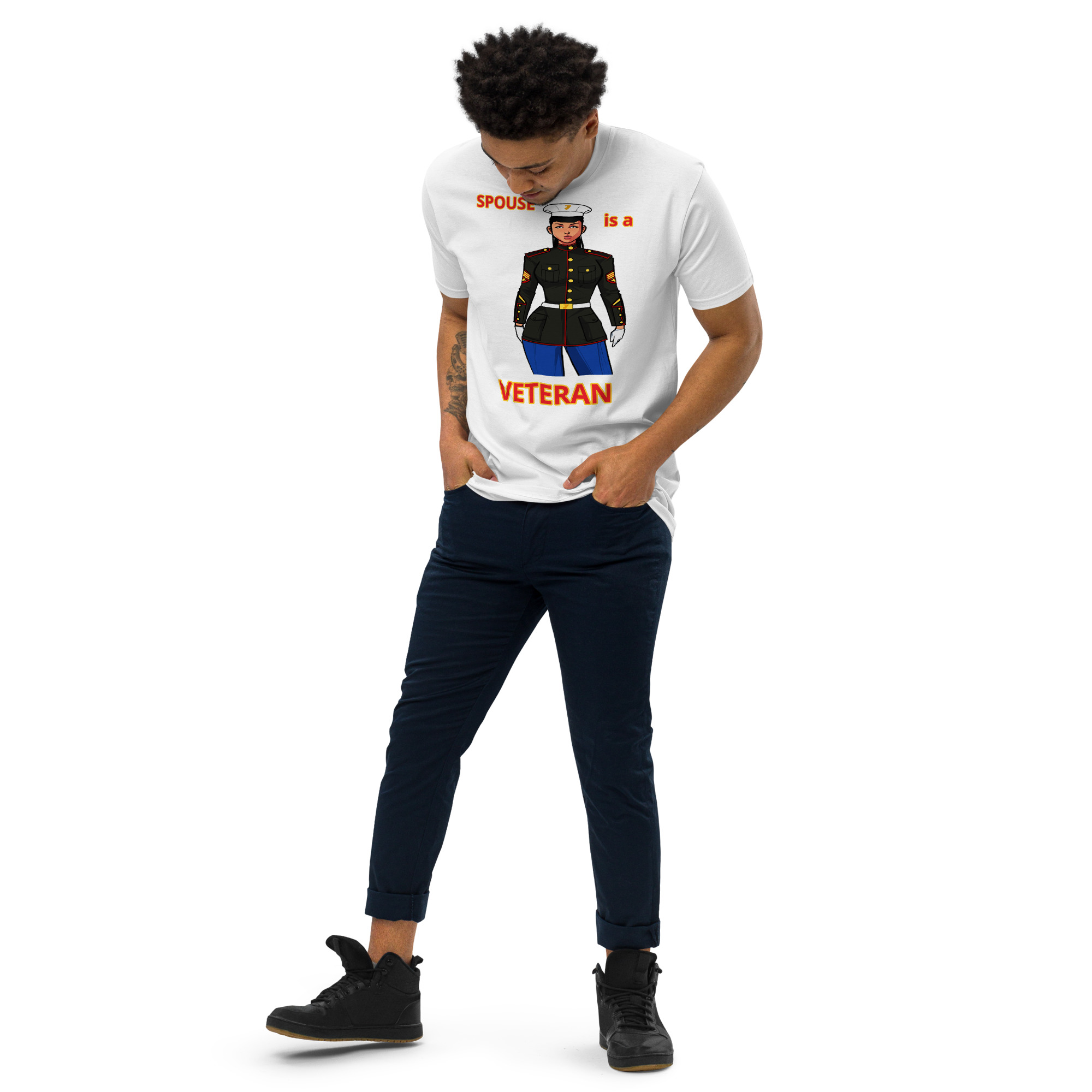 SPOUSE IS A VETERAN TOO FIFE Tee - Image 13