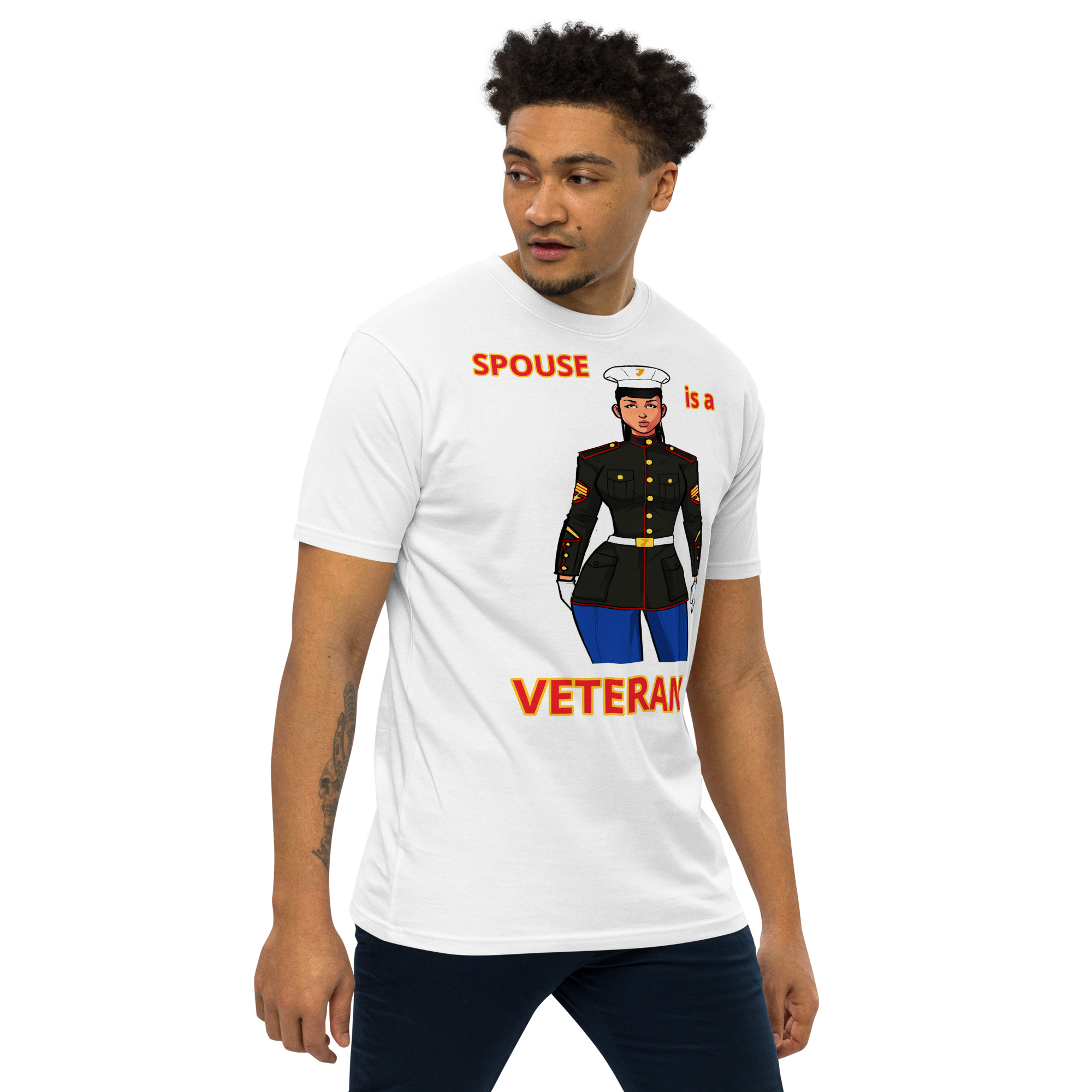 SPOUSE IS A VETERAN TOO FIFE Tee - Image 12
