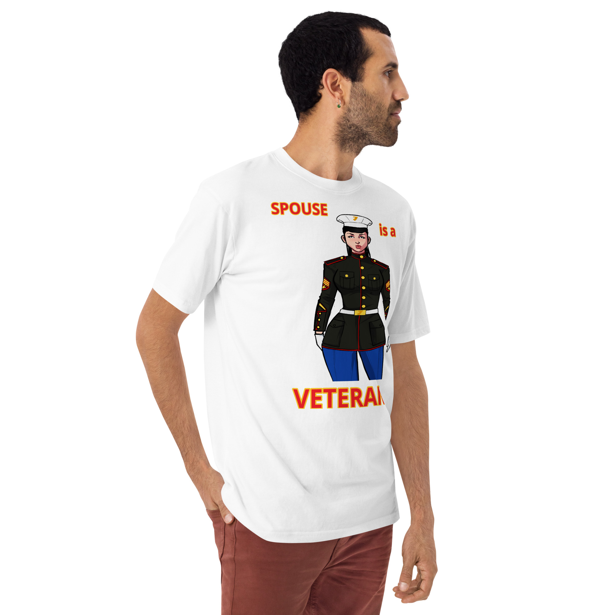 SPOUSE IS A VETERAN TOO FIFE Tee - Image 10
