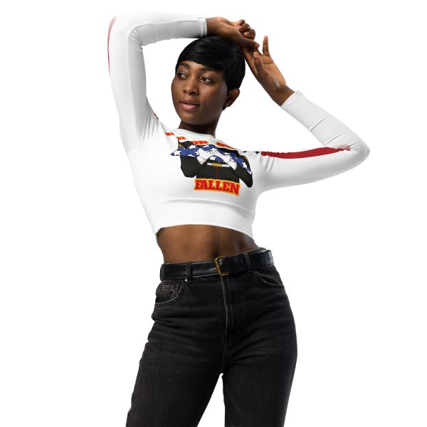 HONOR OUR FALLEN TOO SIKS Recycled Long-Sleeve Crop Top