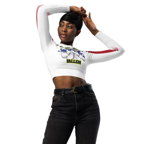 HONOR OUR FALLEN TOO SIKS Recycled Long-Sleeve Crop Top