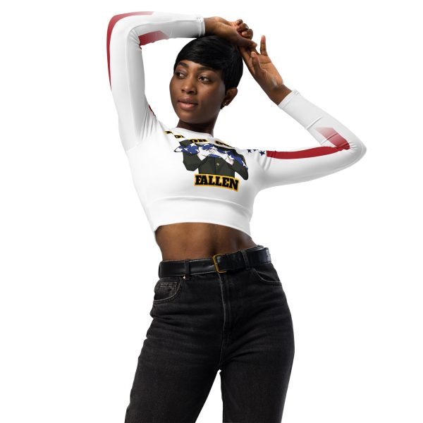 HONOR OUR FALLEN TOO SIKS Recycled Long-Sleeve Crop Top