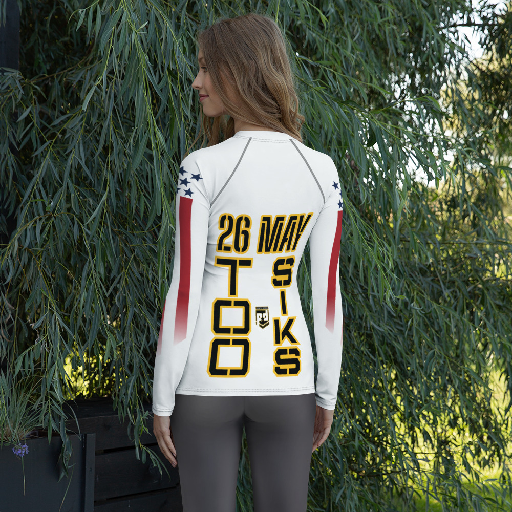 HONOR OUR FALLEN TOO SIKS Women's Rash Guard - Image 2