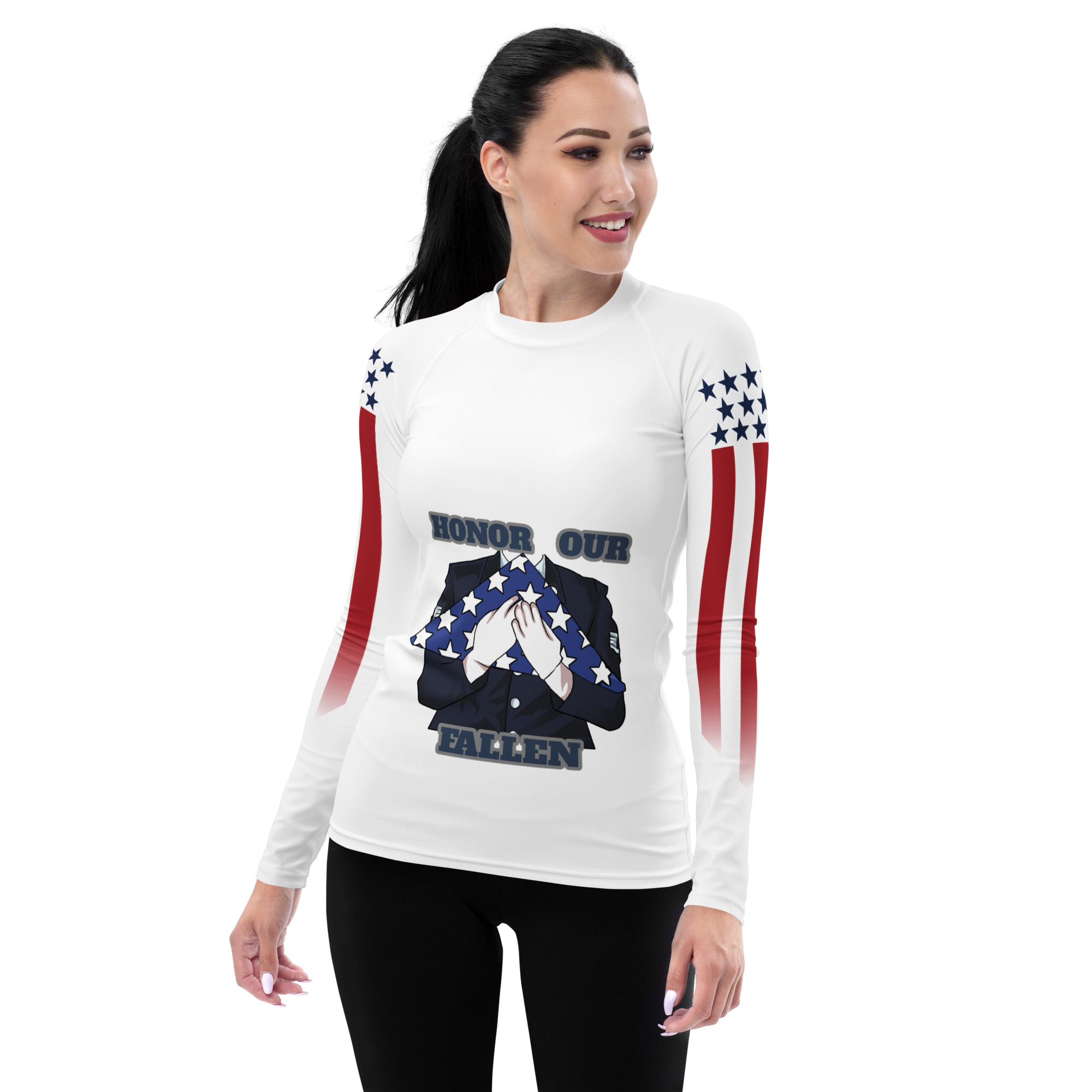 HONOR OUR FALLEN TOO SIKS Women's Rash Guard