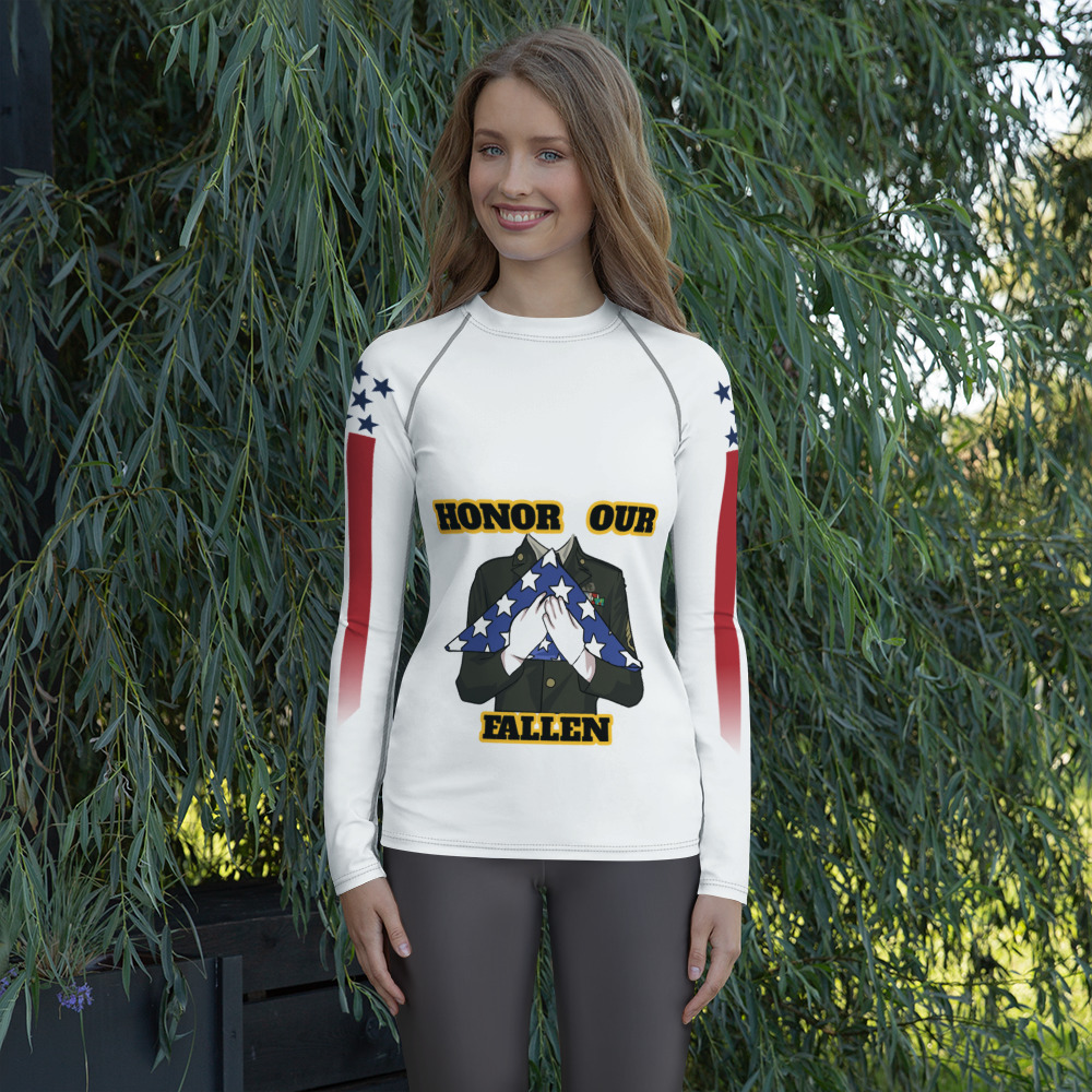 HONOR OUR FALLEN TOO SIKS Women's Rash Guard