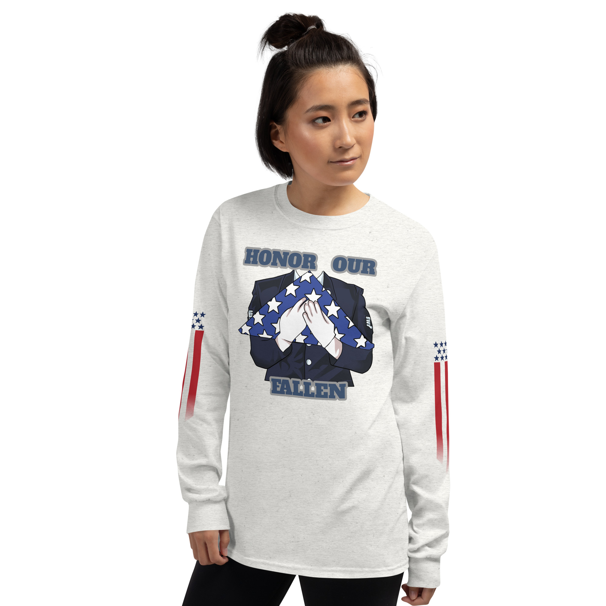HONOR OUR FALLEN TOO SIKS Long Sleeve Shirt - Image 76
