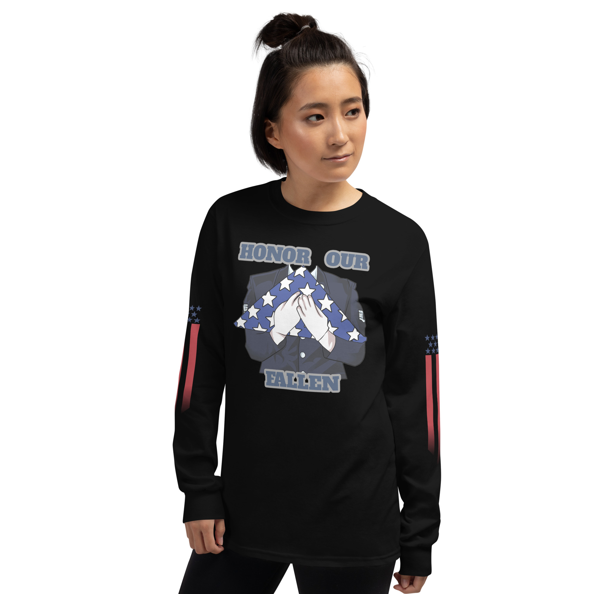 HONOR OUR FALLEN TOO SIKS Long Sleeve Shirt - Image 2