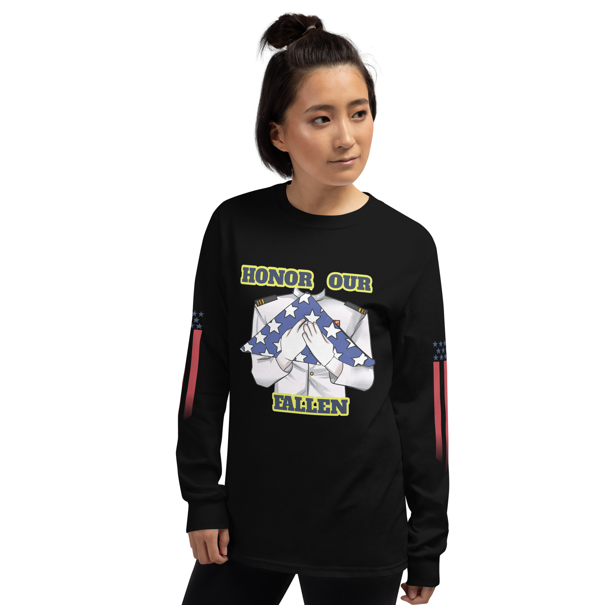 HONOR OUR FALLEN TOO SIKS Long Sleeve Shirt - Image 2