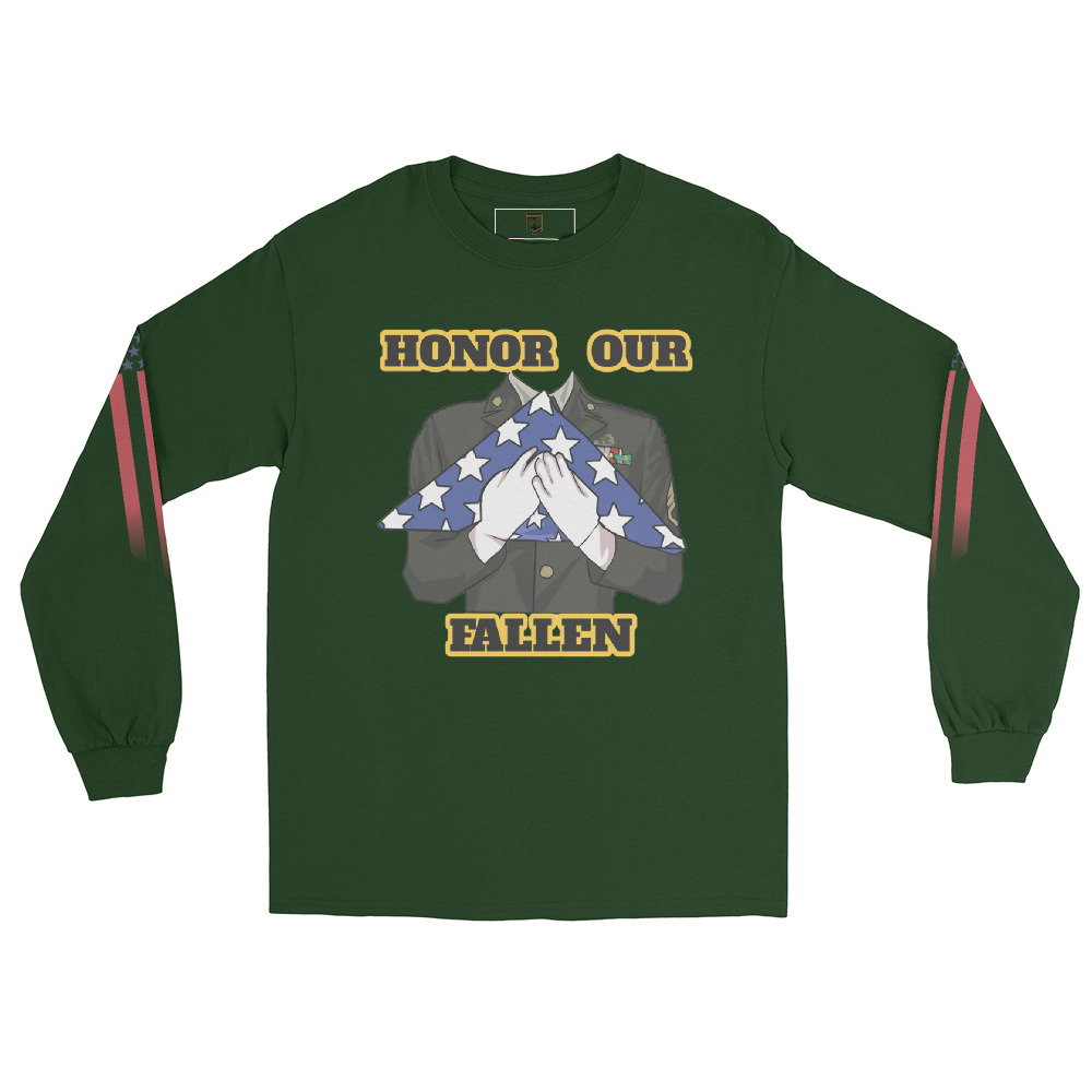 HONOR OUR FALLEN TOO SIKS Long Sleeve Shirt - Image 7