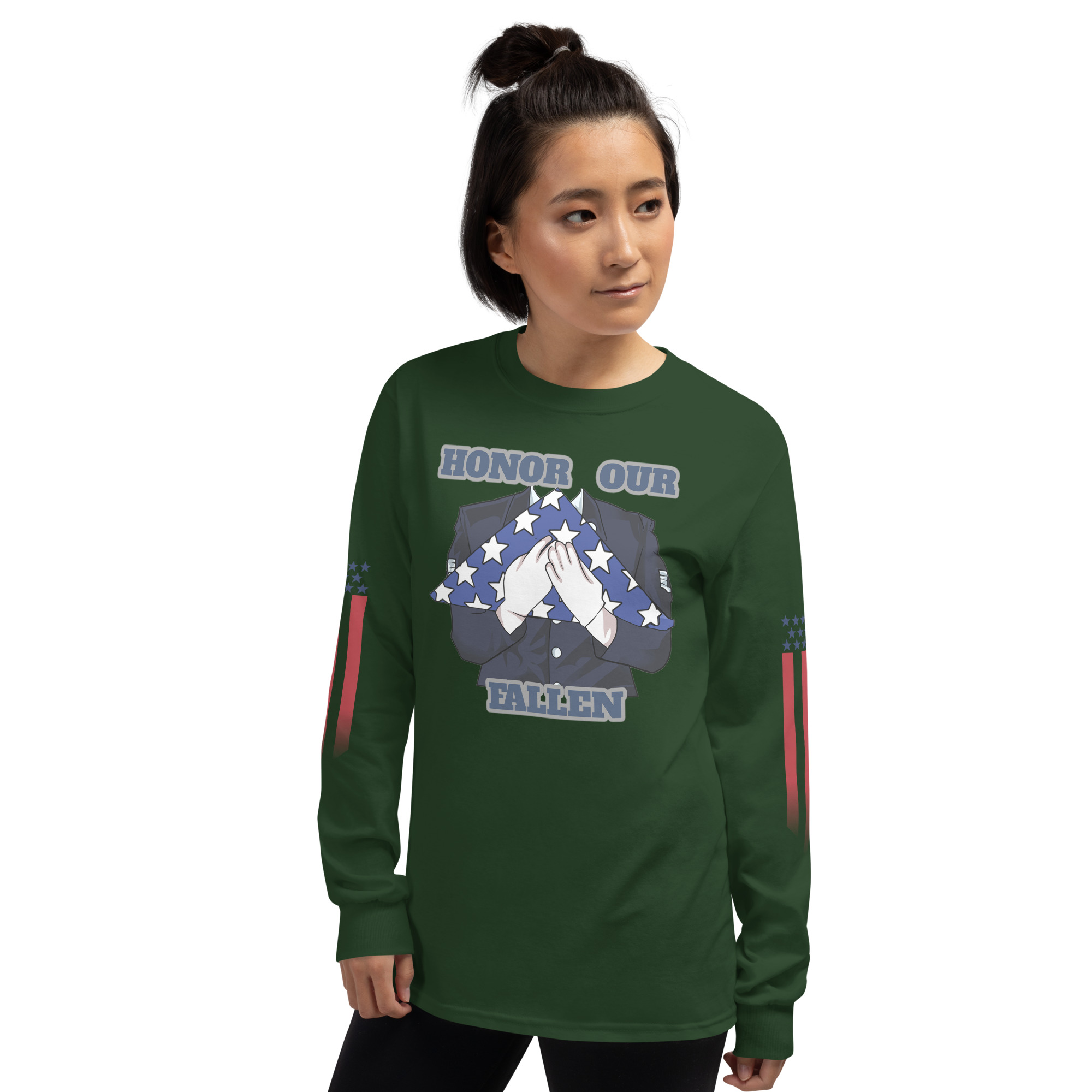 HONOR OUR FALLEN TOO SIKS Long Sleeve Shirt - Image 20