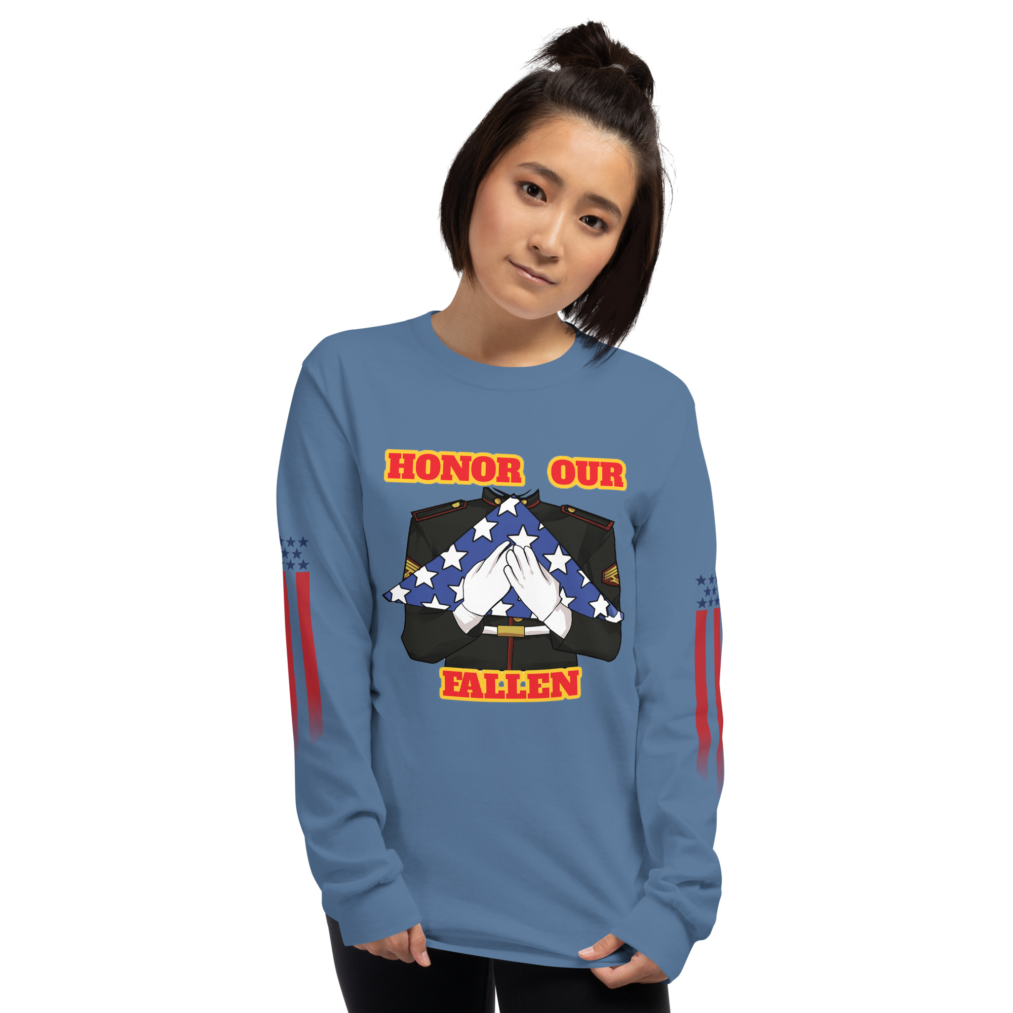 HONOR OUR FALLEN TOO SIKS Long Sleeve Shirt - Image 43