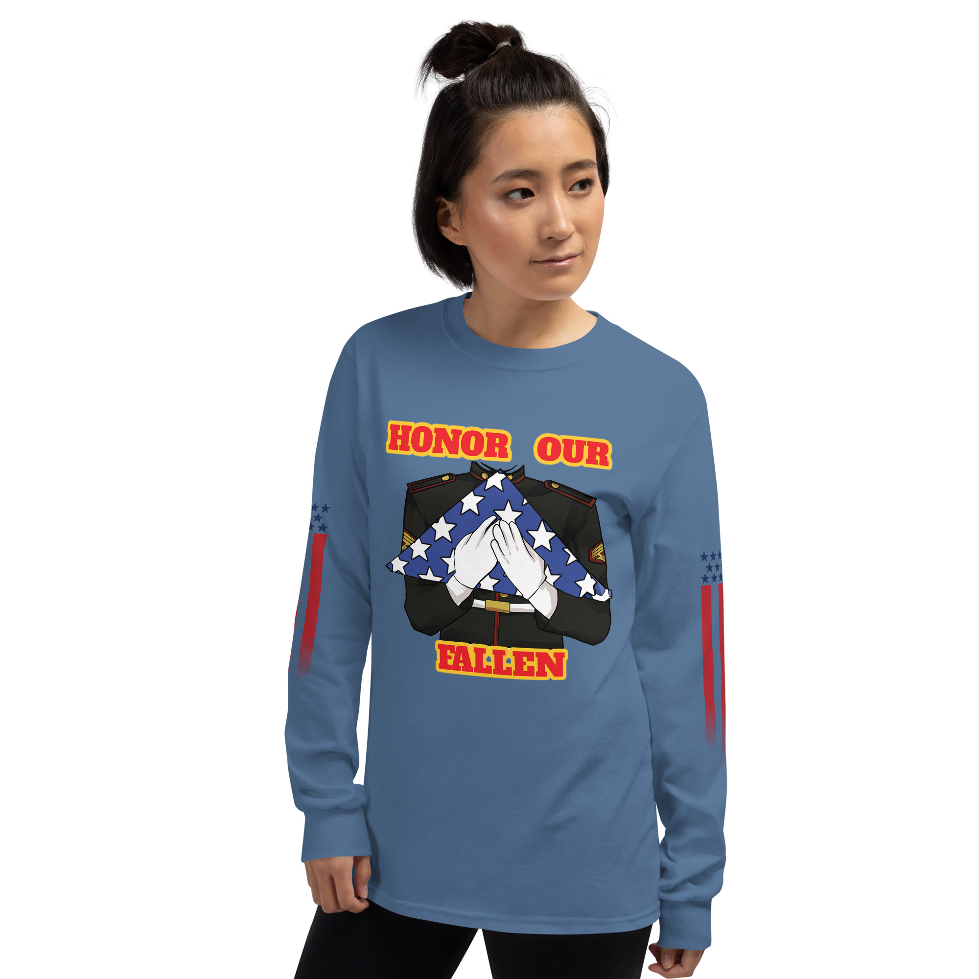 HONOR OUR FALLEN TOO SIKS Long Sleeve Shirt - Image 44