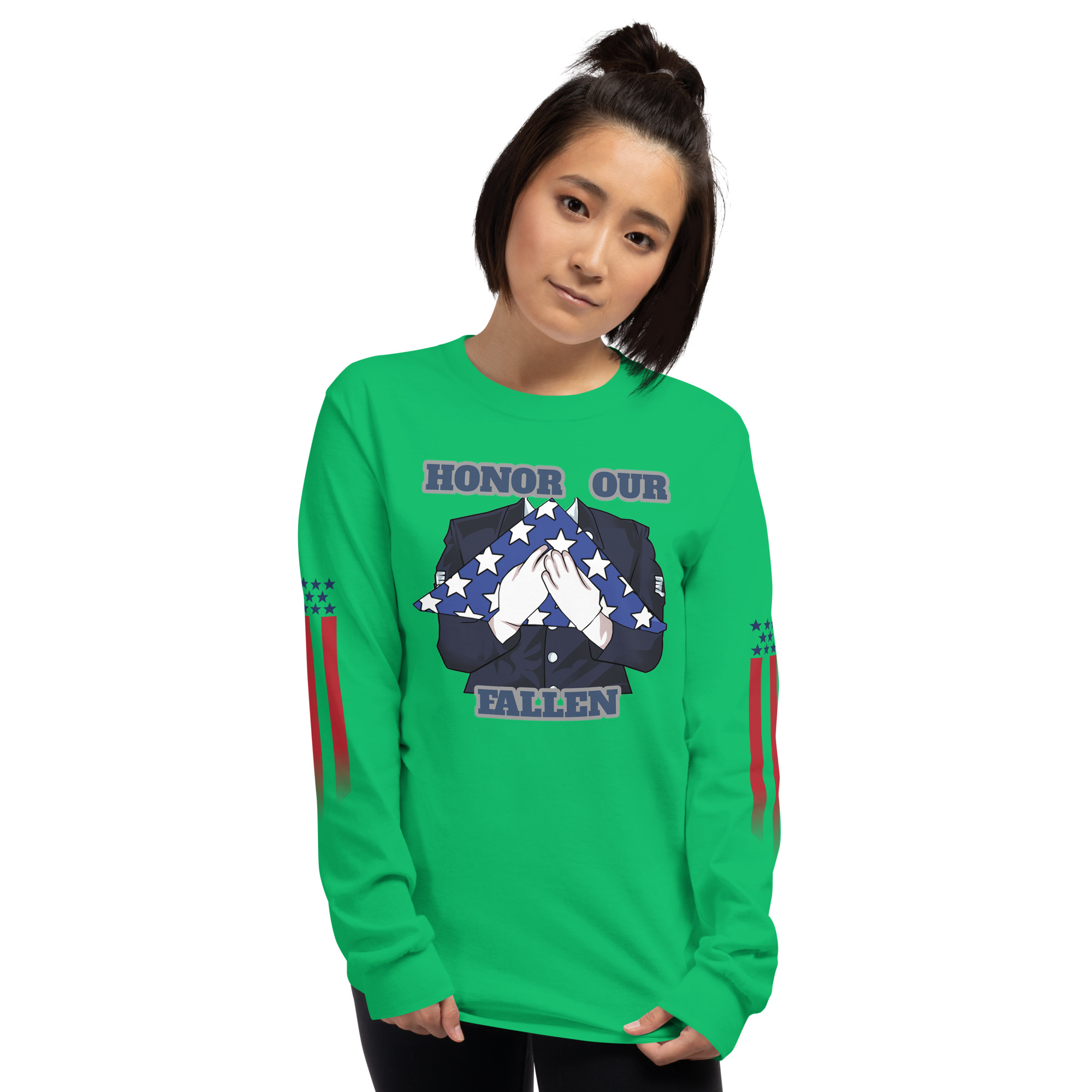 HONOR OUR FALLEN TOO SIKS Long Sleeve Shirt - Image 49
