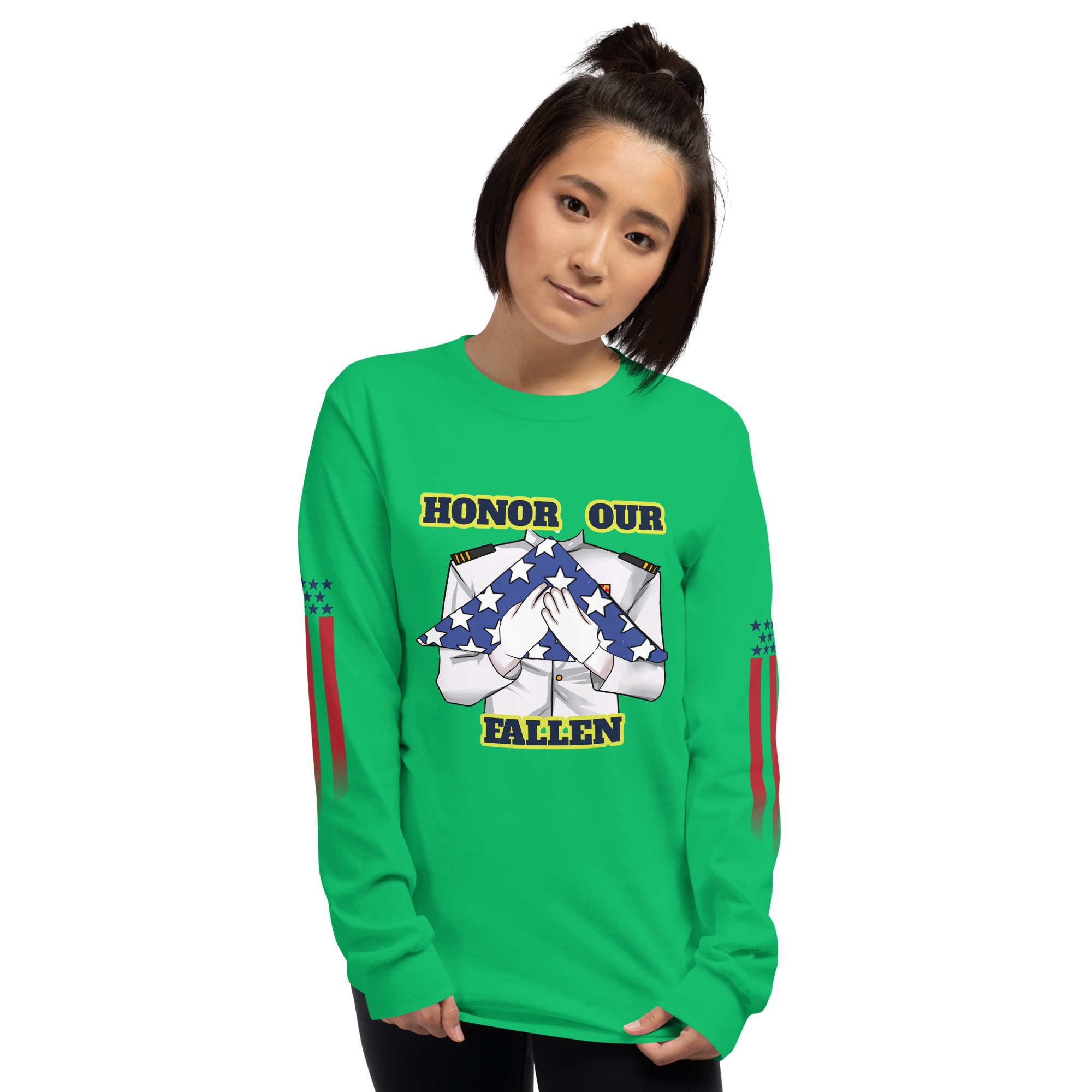 HONOR OUR FALLEN TOO SIKS Long Sleeve Shirt - Image 49