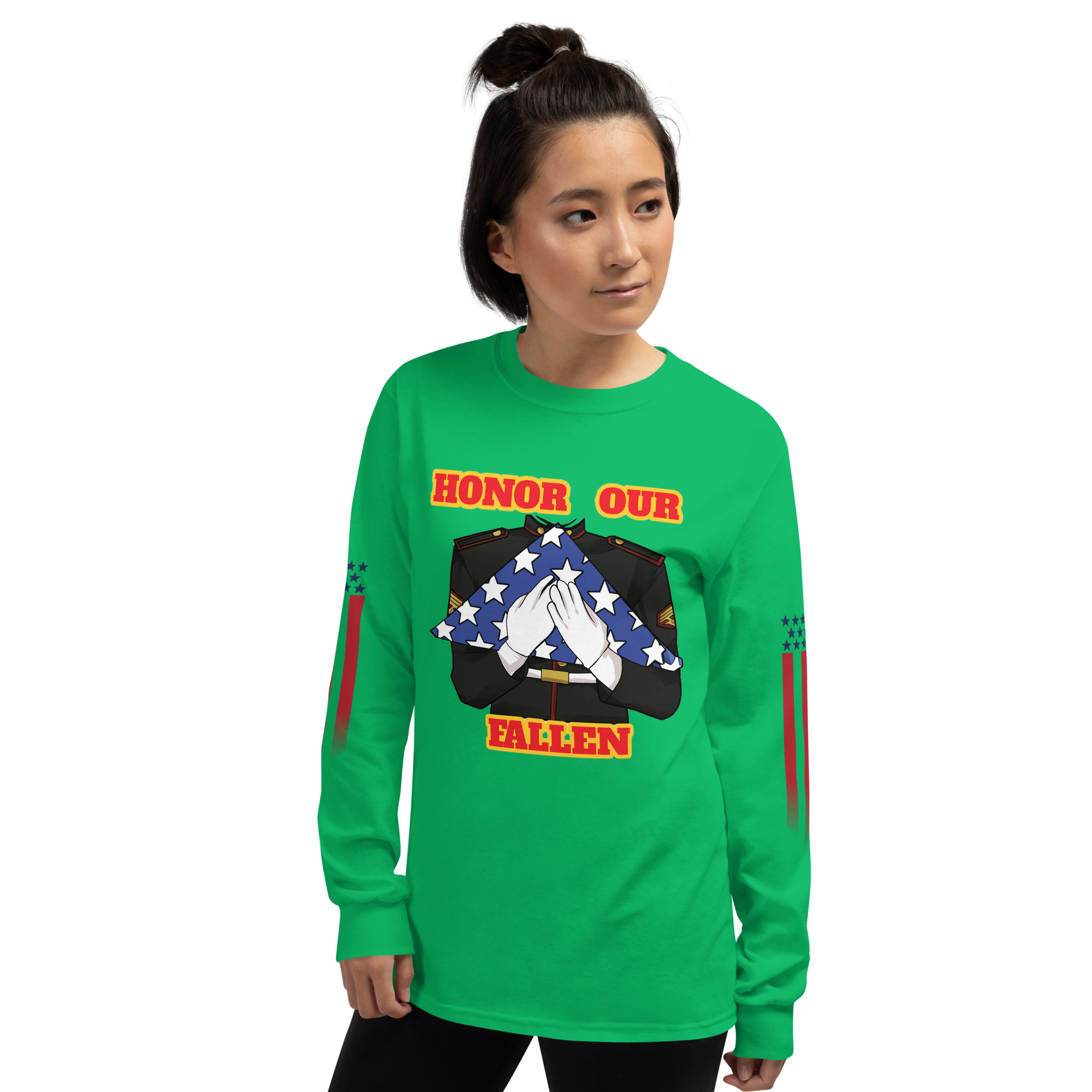 HONOR OUR FALLEN TOO SIKS Long Sleeve Shirt - Image 50