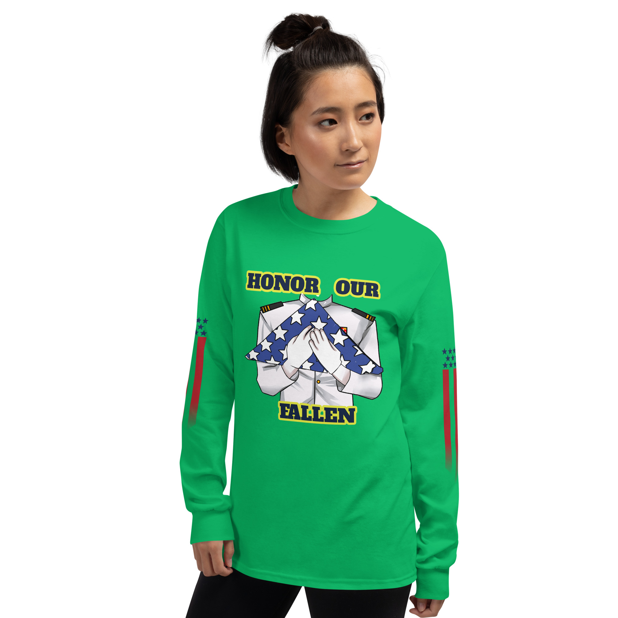 HONOR OUR FALLEN TOO SIKS Long Sleeve Shirt - Image 50