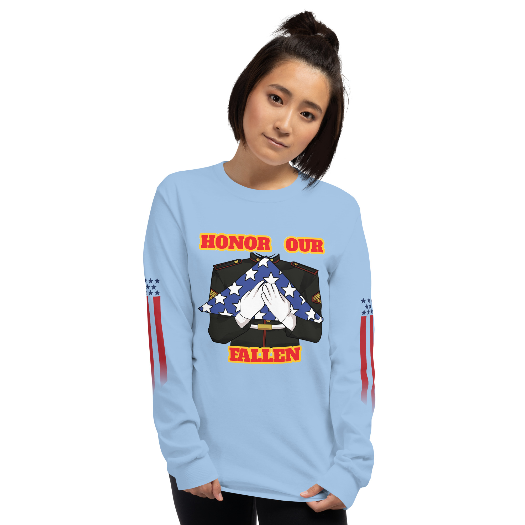 HONOR OUR FALLEN TOO SIKS Long Sleeve Shirt - Image 61
